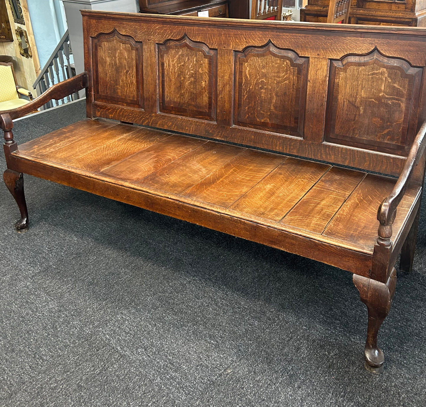 Georgian Oak Bench