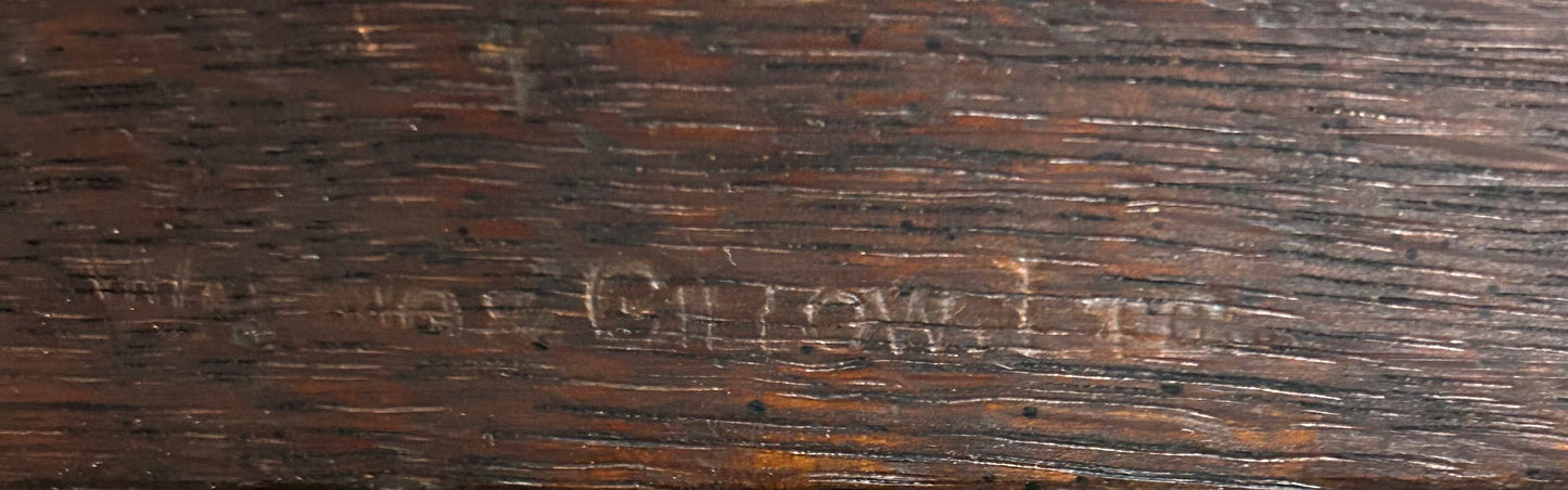 Waring and Gillow oak Cheval Mirror