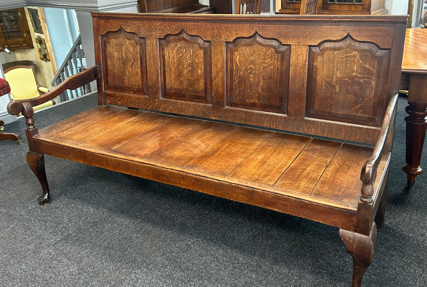 Georgian Oak Bench