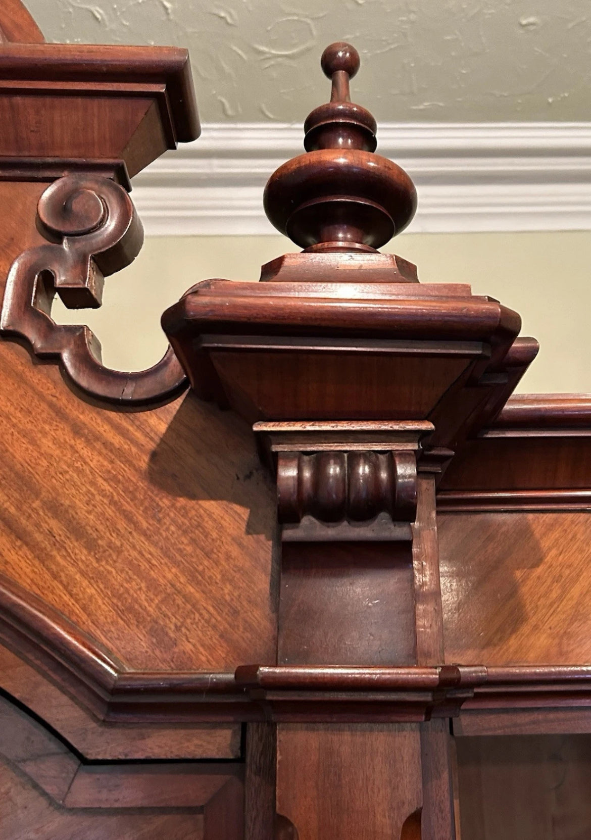 19th Century Mahogany French 2pc bedroom suite.