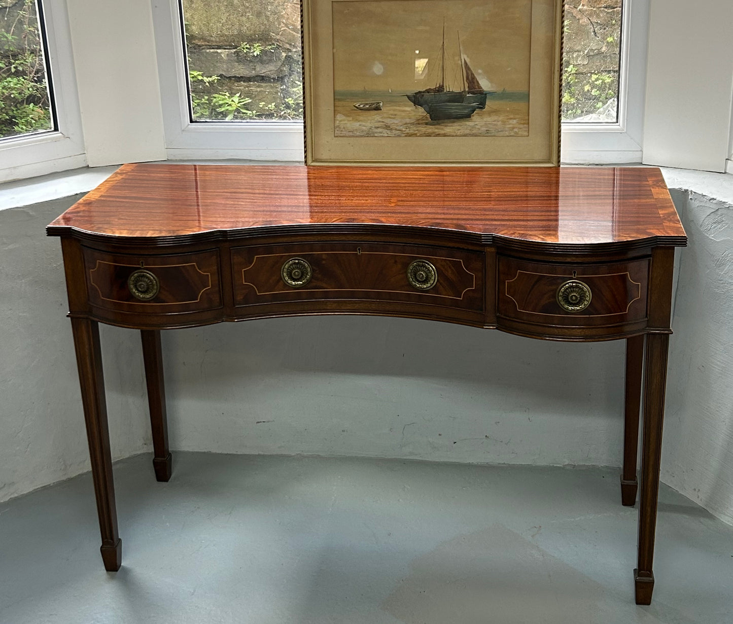 Mahogany Georgian style console table