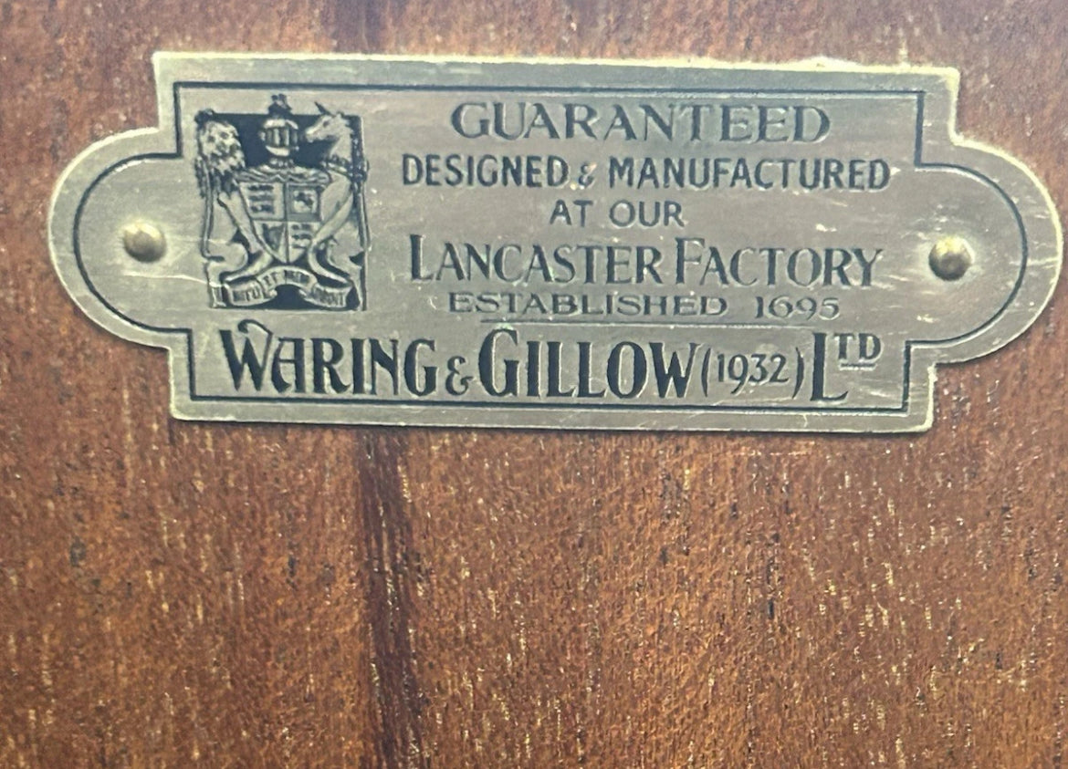 Waring and Gillow burr walnut corner cocktail cabinet