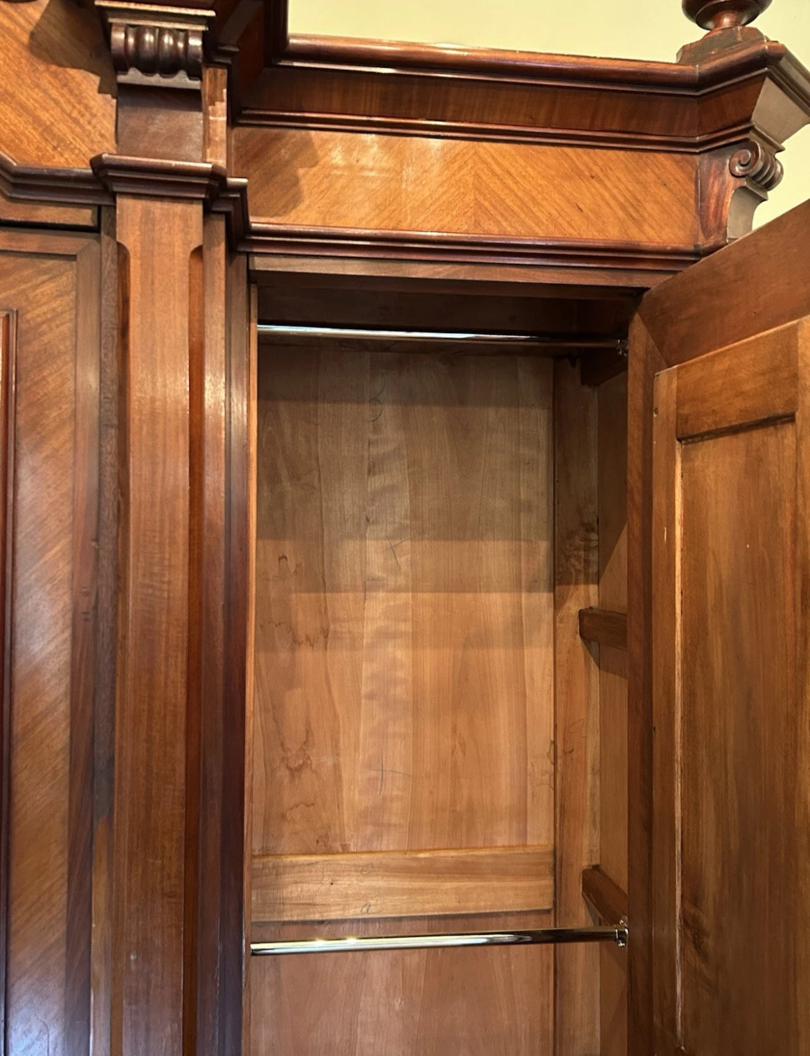 19th Century Mahogany French 2pc bedroom suite.