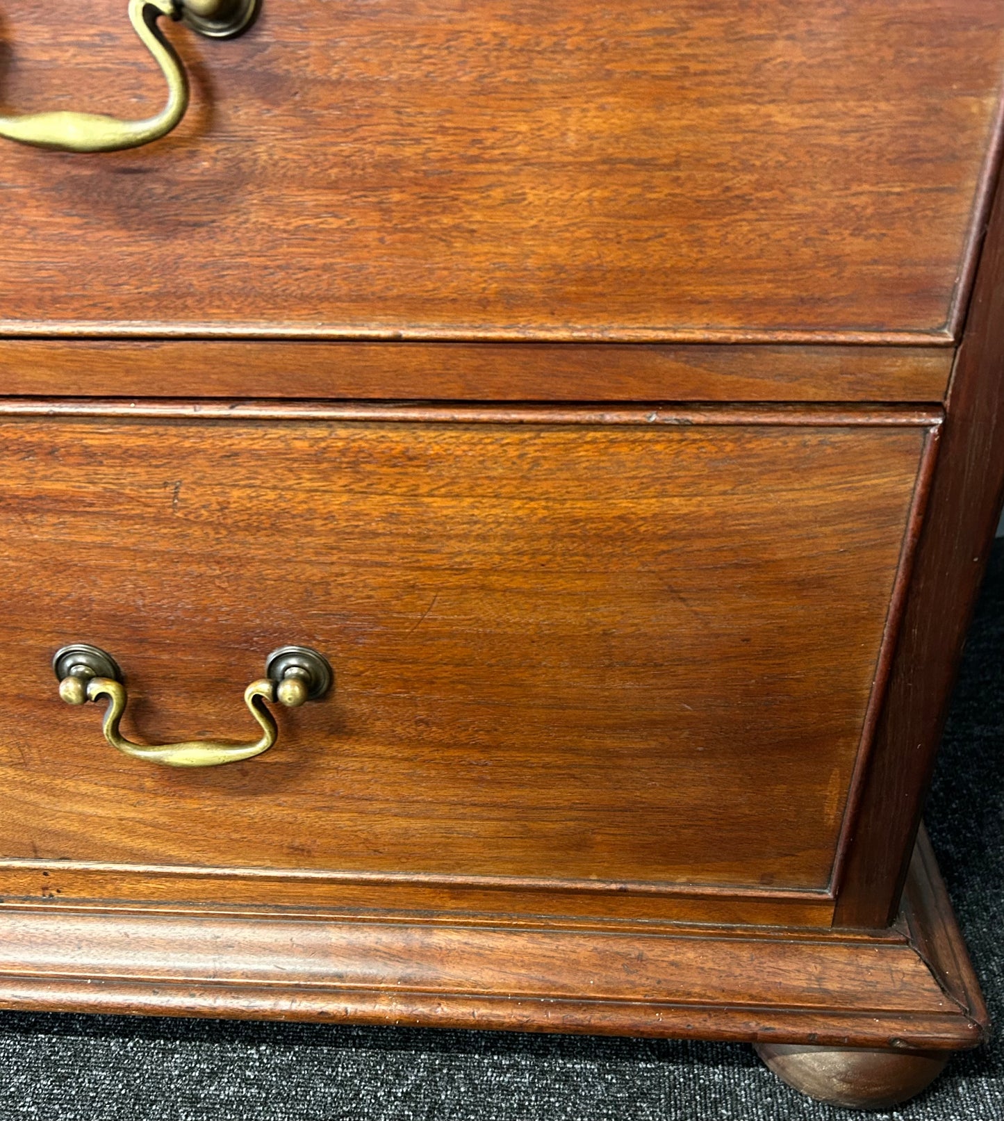 19th century solid walnut chest of drawers