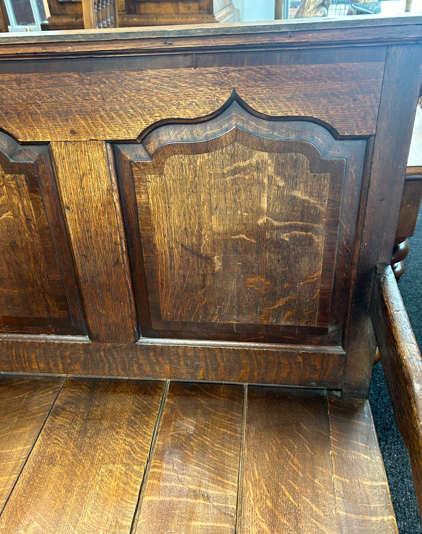 Georgian Oak Bench