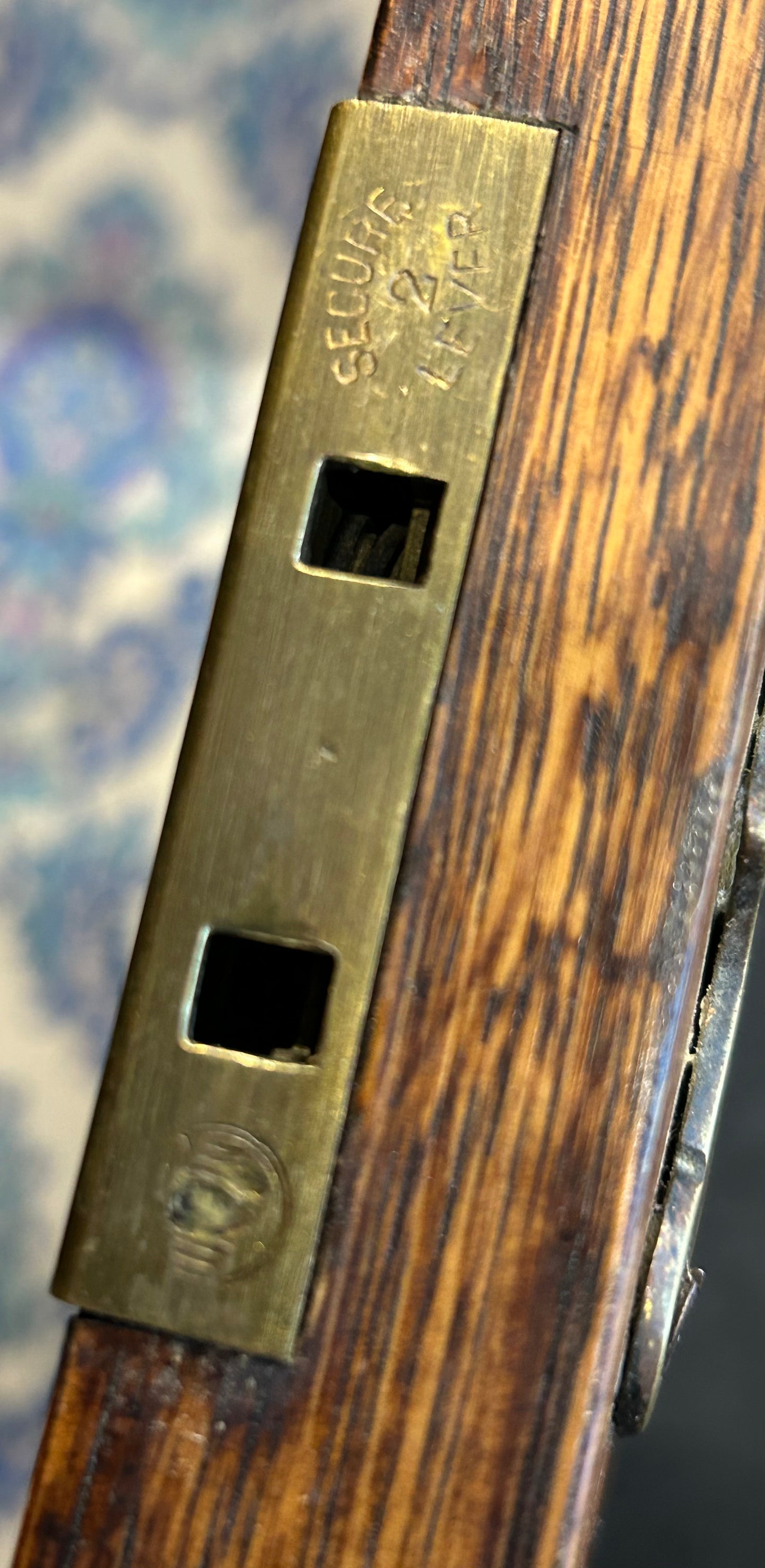 19th century oak mule chest