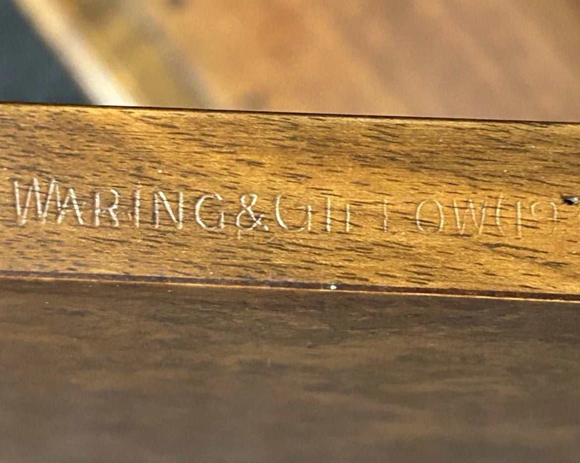Waring and Gillow burr walnut corner cocktail cabinet