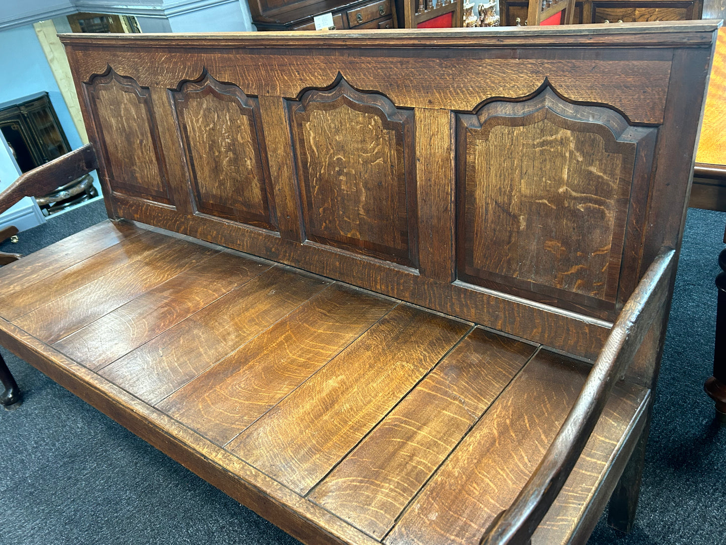 Georgian Oak Bench