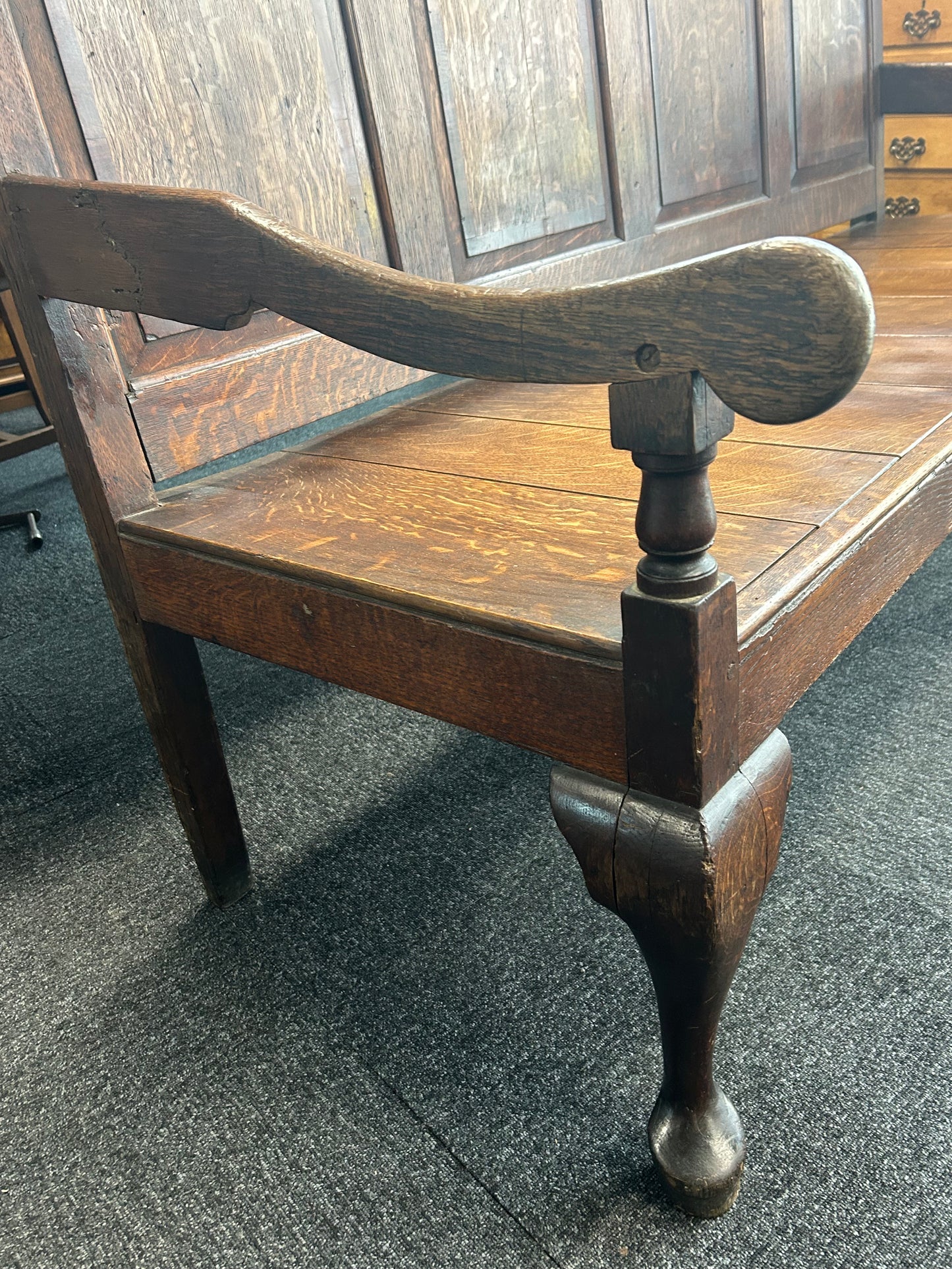 Georgian Oak Bench