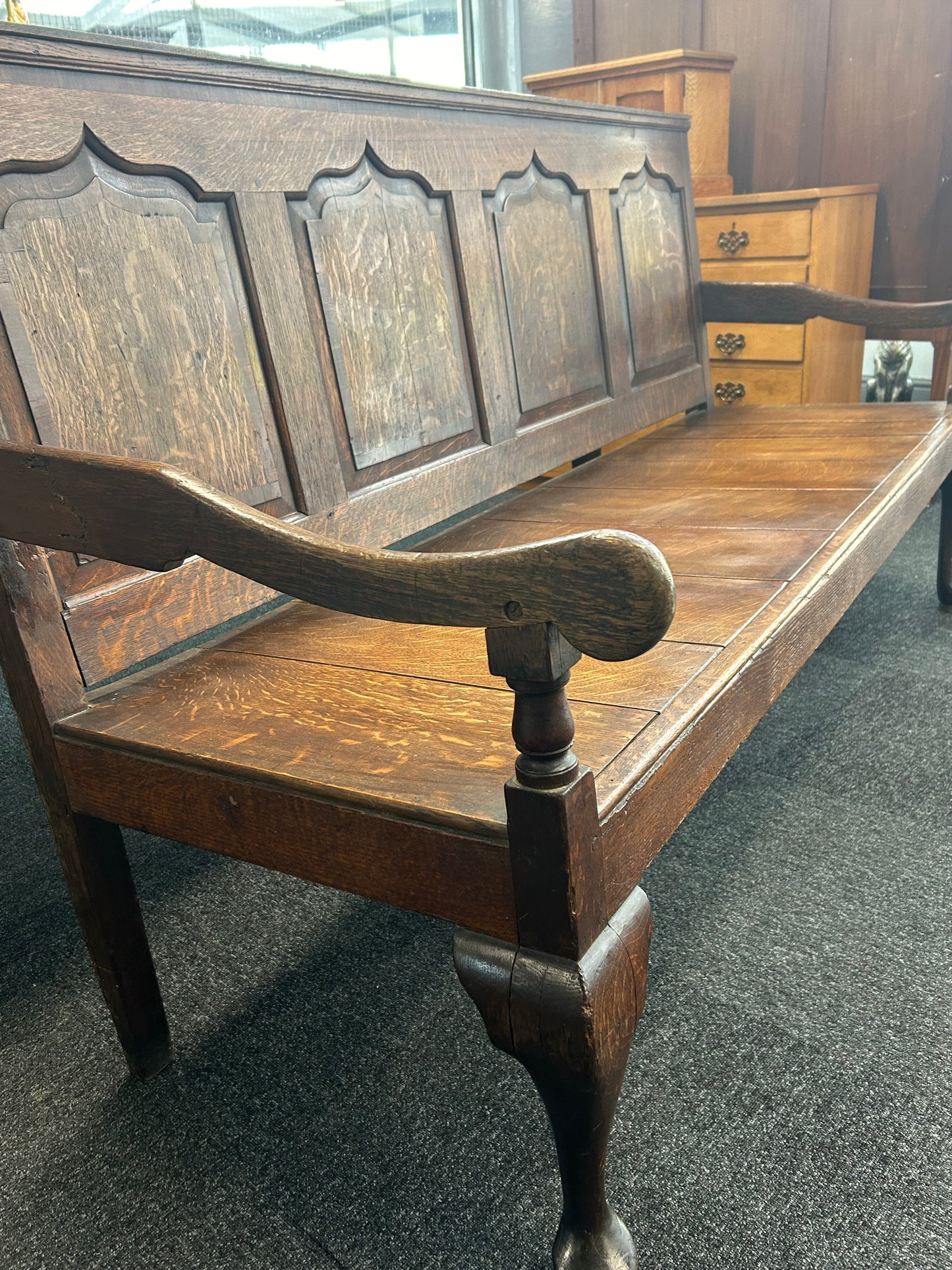 Georgian Oak Bench