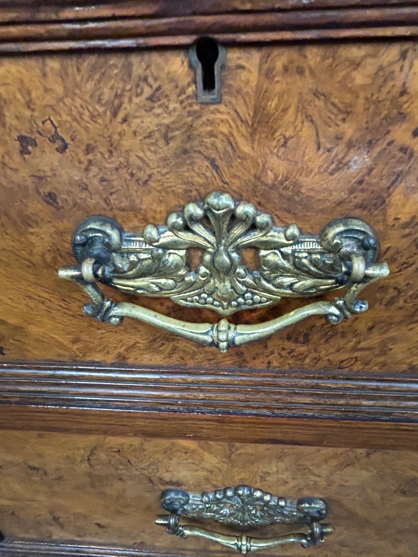Large Victorian pollard oak wardrobe