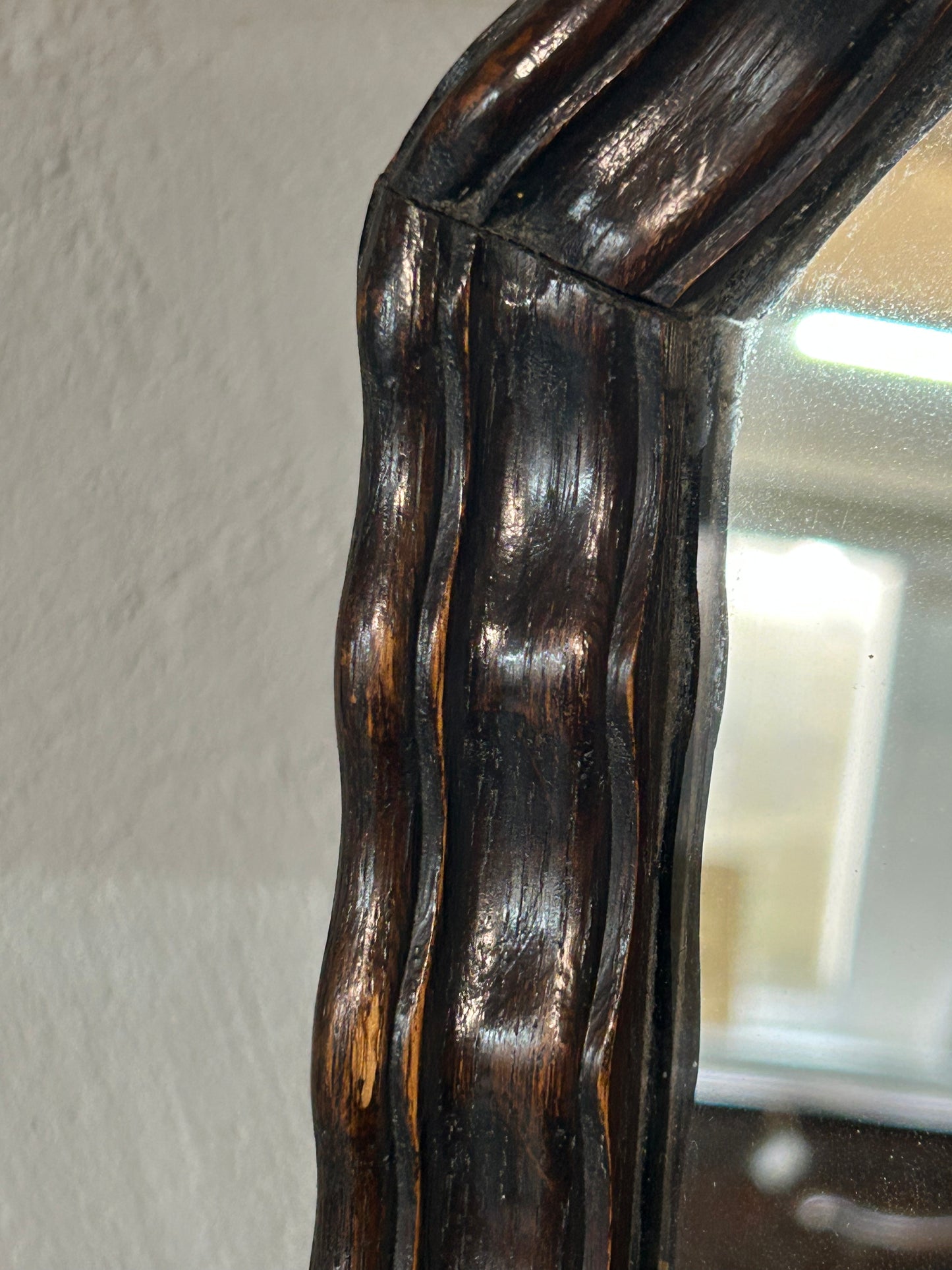 Waring and Gillow oak Cheval Mirror