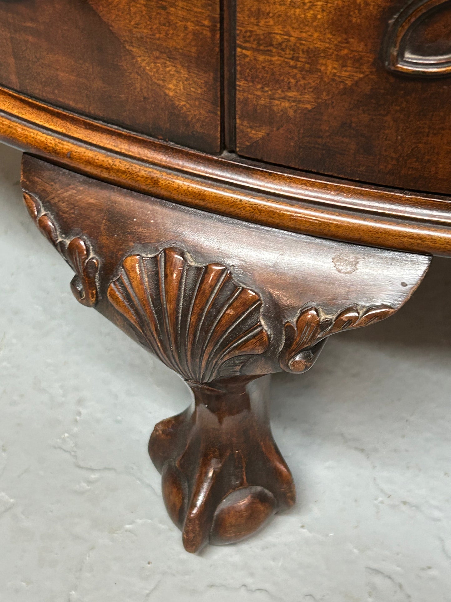 Mahogany Demi Lune side cabinet
