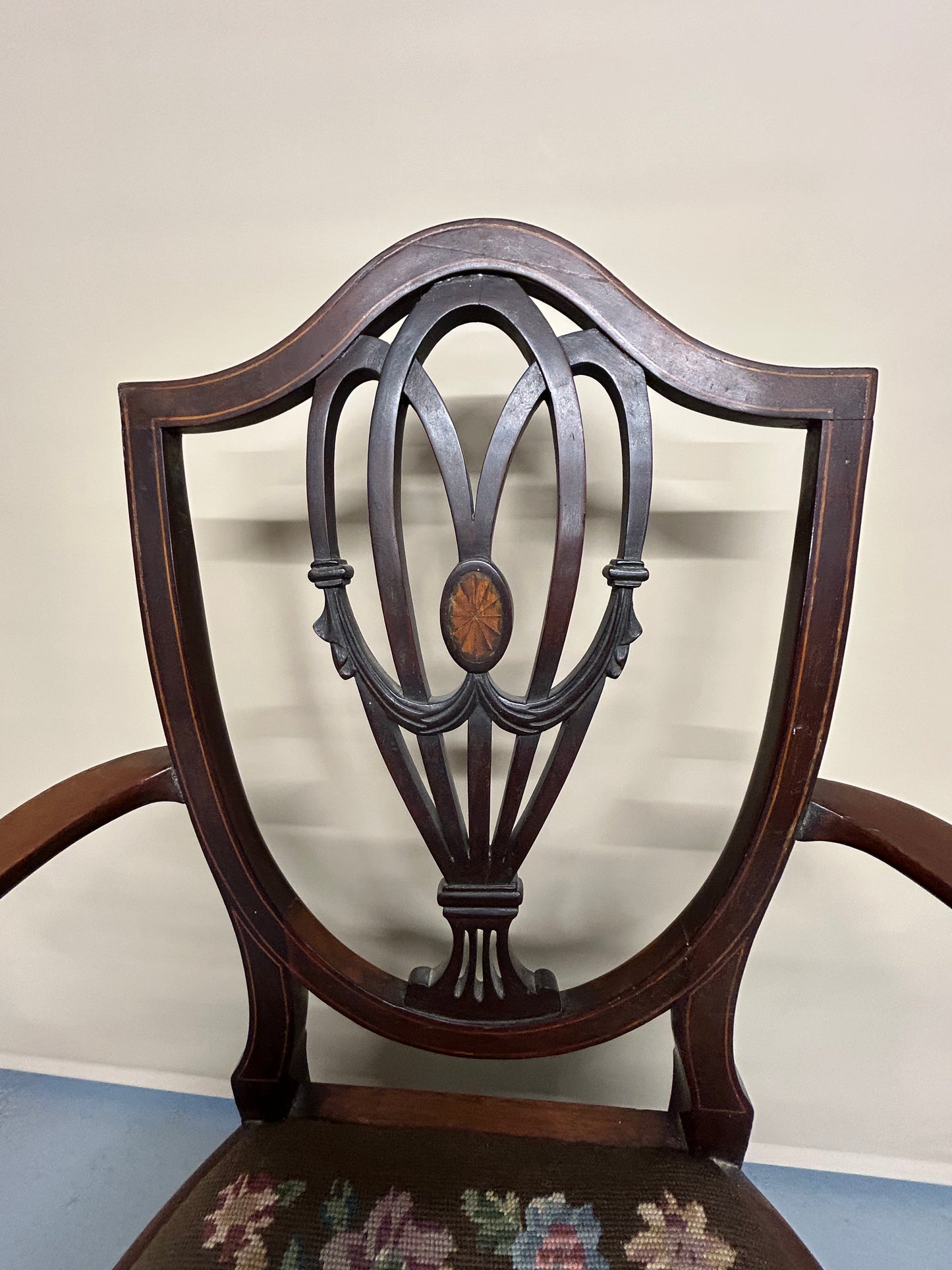 Pair Of Sheraton Style Mahogany Chairs