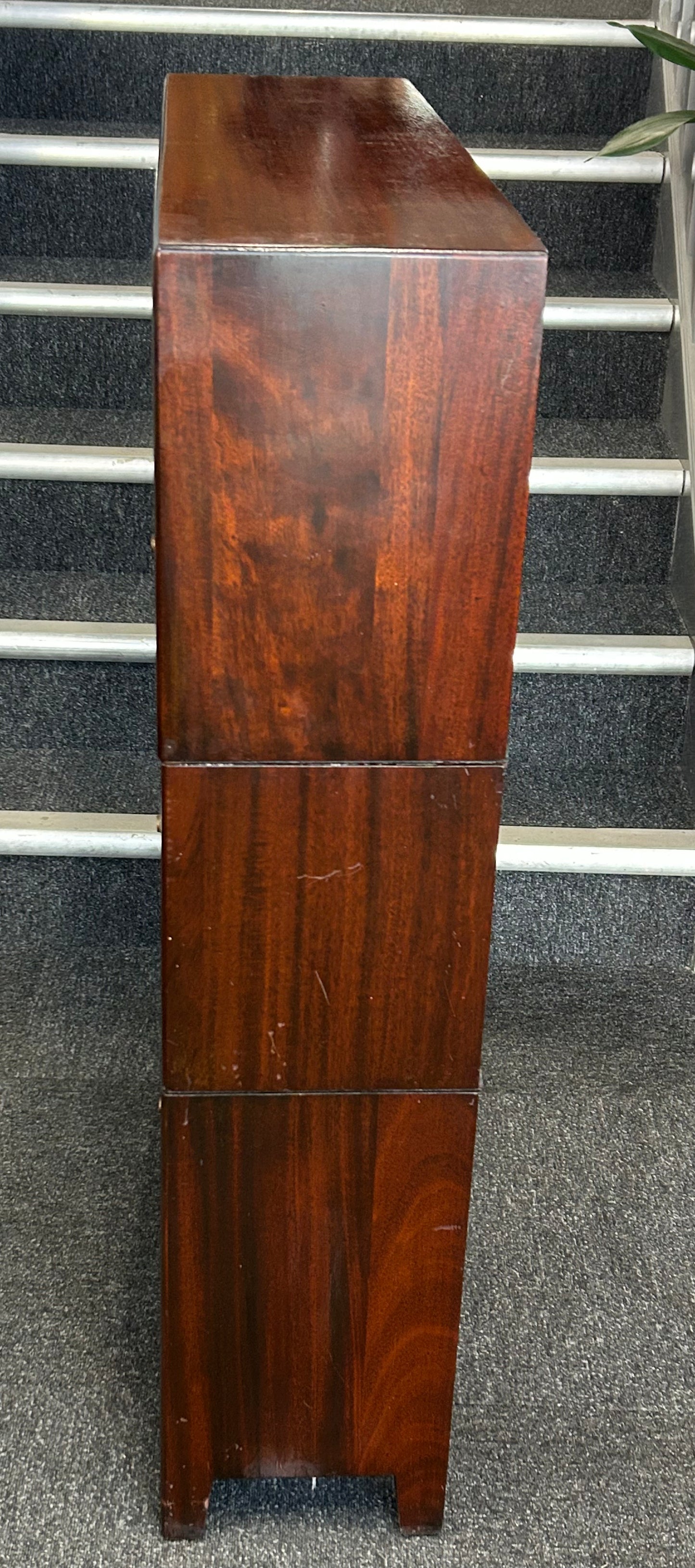 Mahogany 3 Tier Barristers Bookcase by Gunn