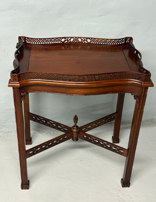 Mahogany reproduction silver table