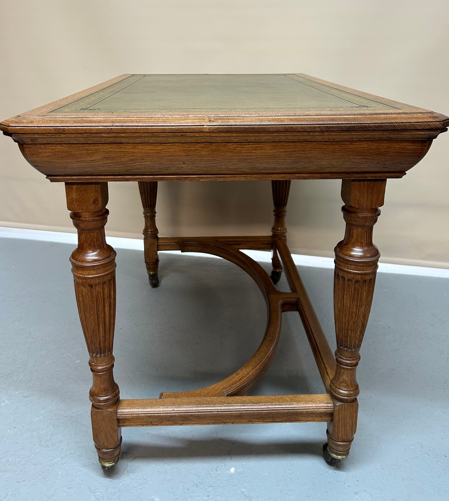 19th Century Oak Writing Desk By Lamb Of Manchester