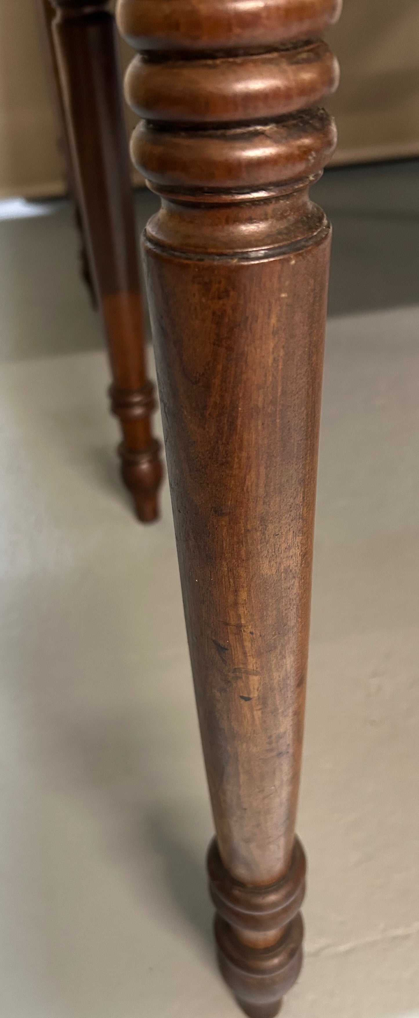 Pair of Georgian mahogany console tables