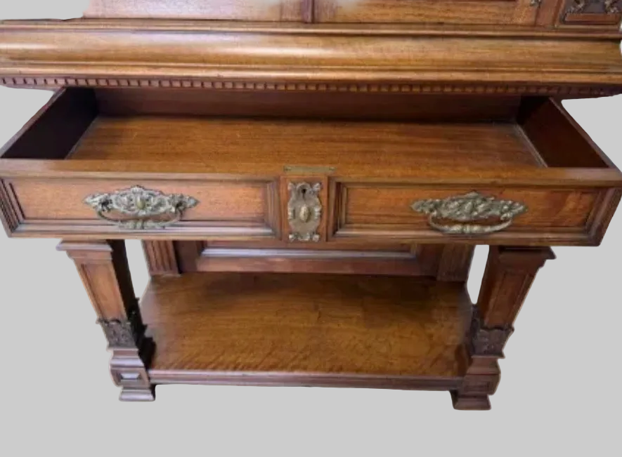 Gillows 19th Century Renaissance Revival Carved Cabinet