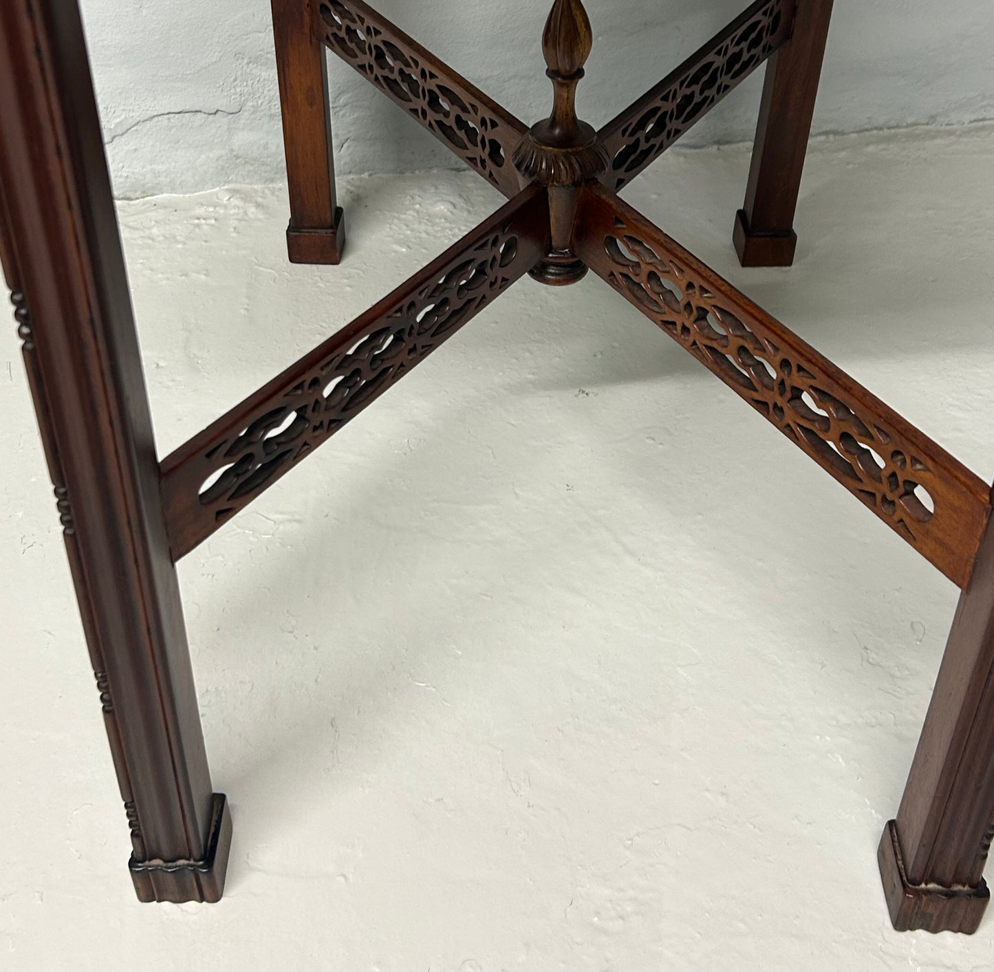Mahogany reproduction silver table
