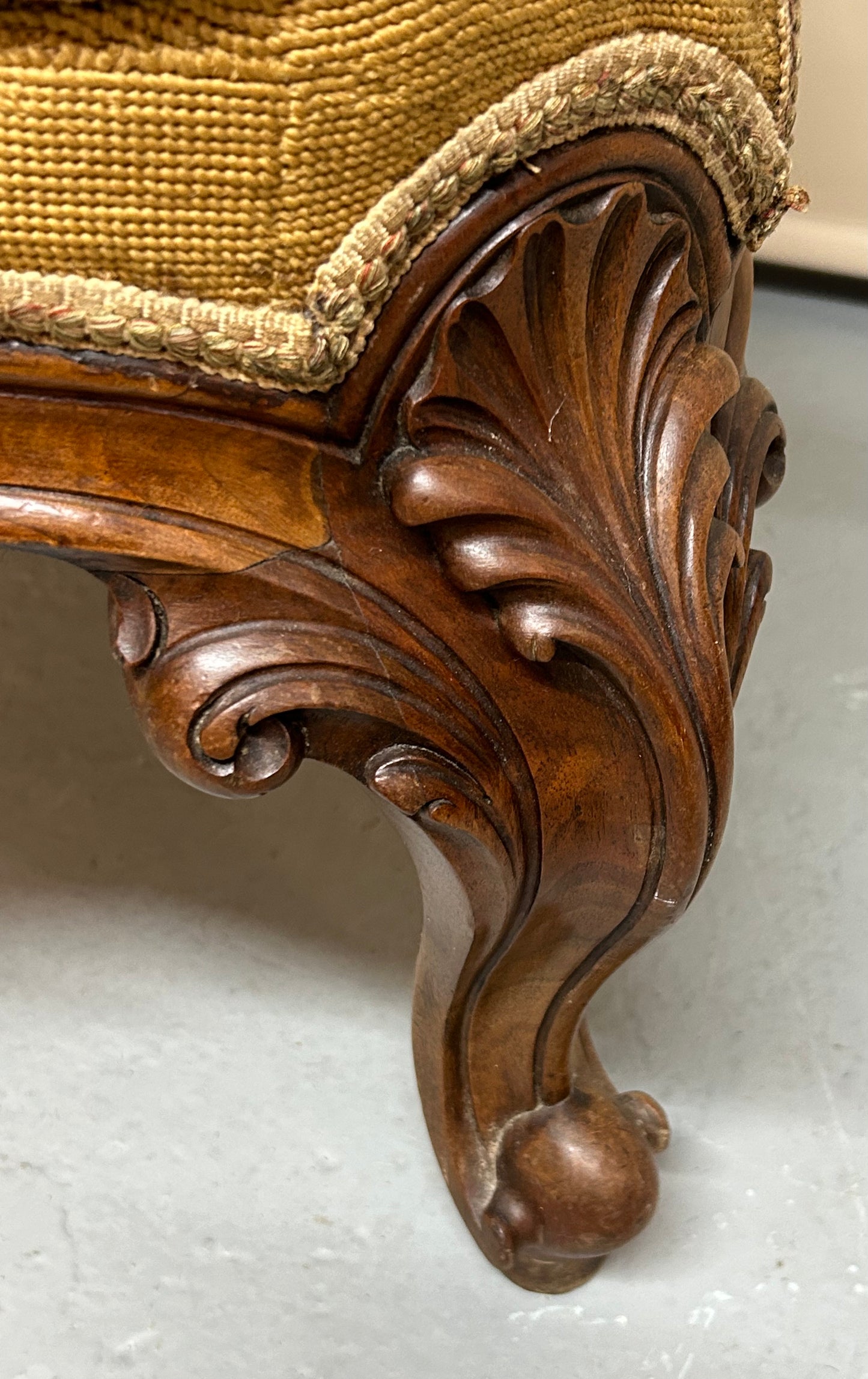 Walnut nursing chair