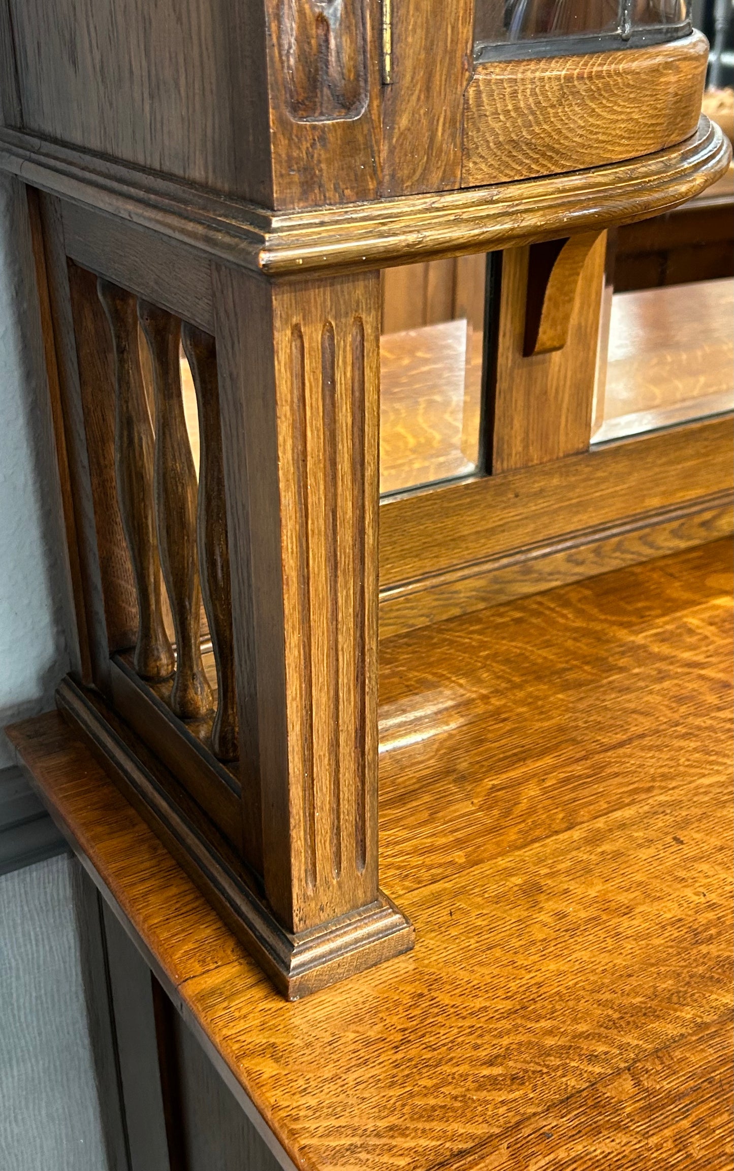 Arts and Crafts oak Edwardian sideboard