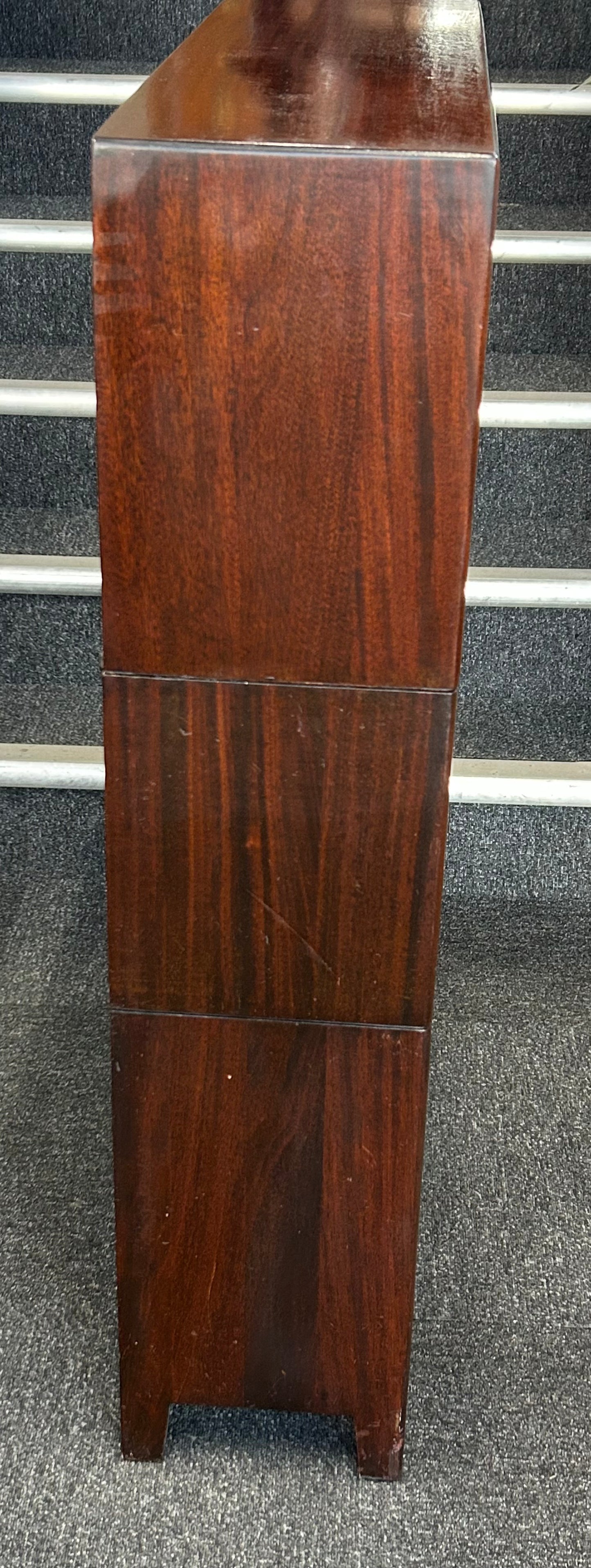Mahogany 3 Tier Barristers Bookcase by Gunn