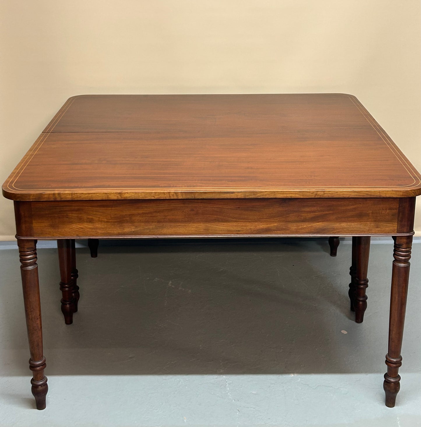 Pair of Georgian mahogany console tables