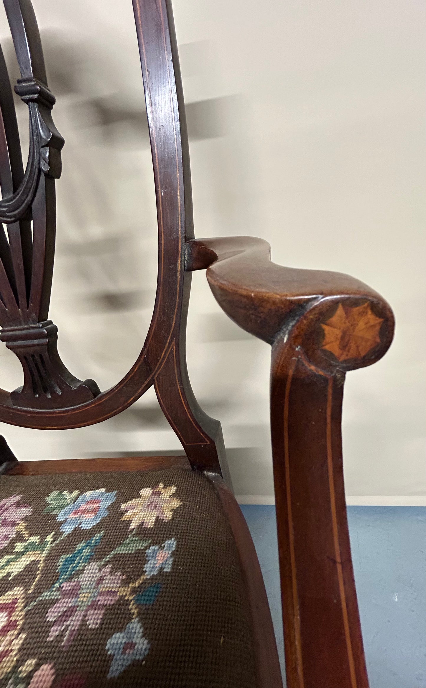 Pair Of Sheraton Style Mahogany Chairs