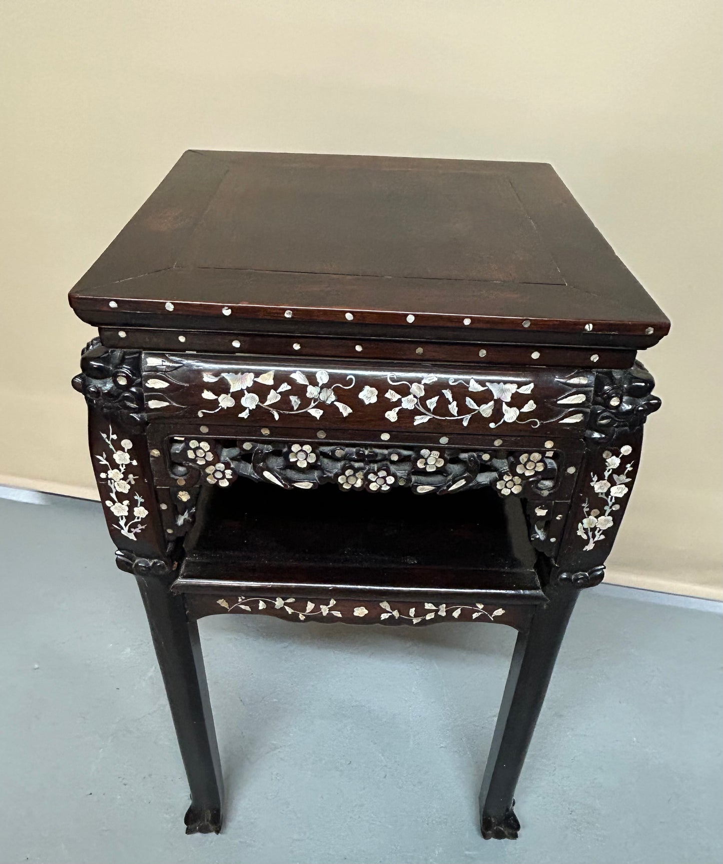 Chinese mother of pearl side table