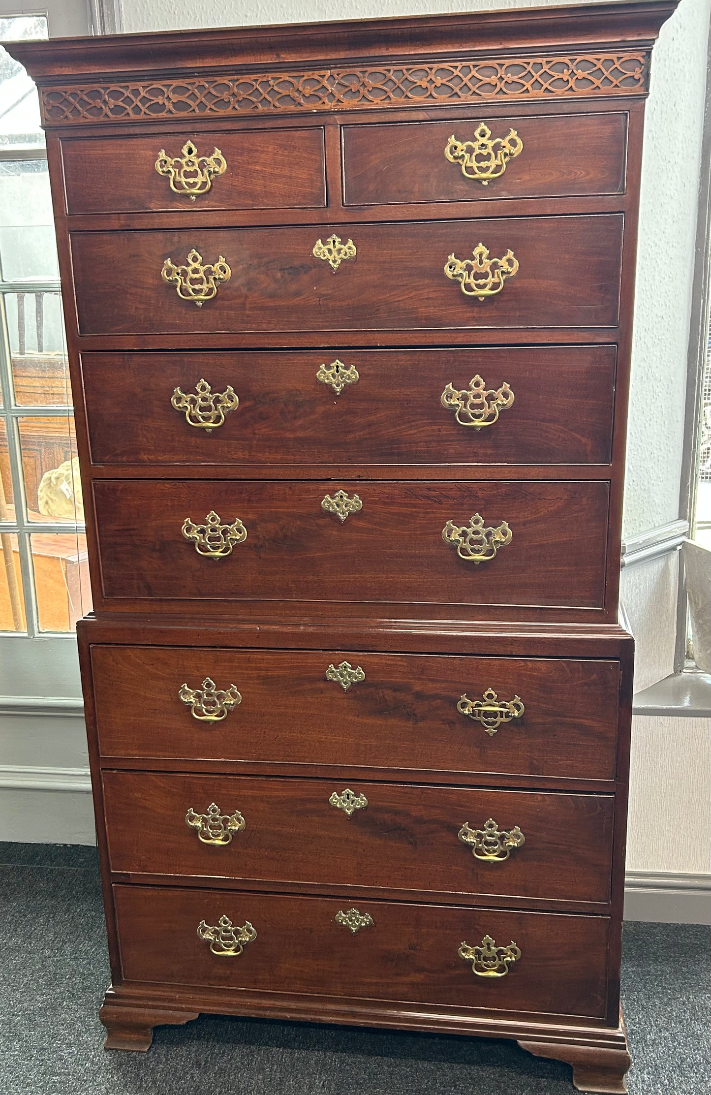 Georgian Mahogany chest on chest