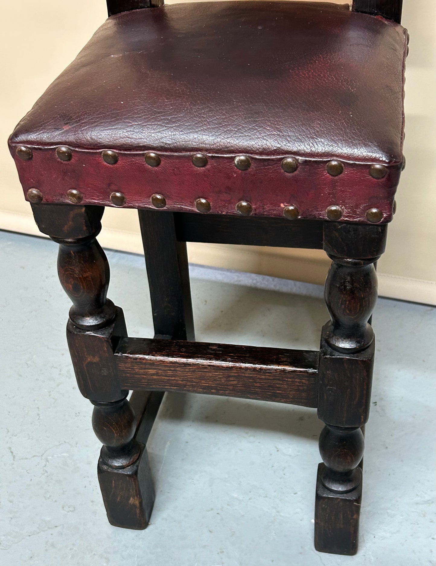 Early 20th century oak child’s correction chair