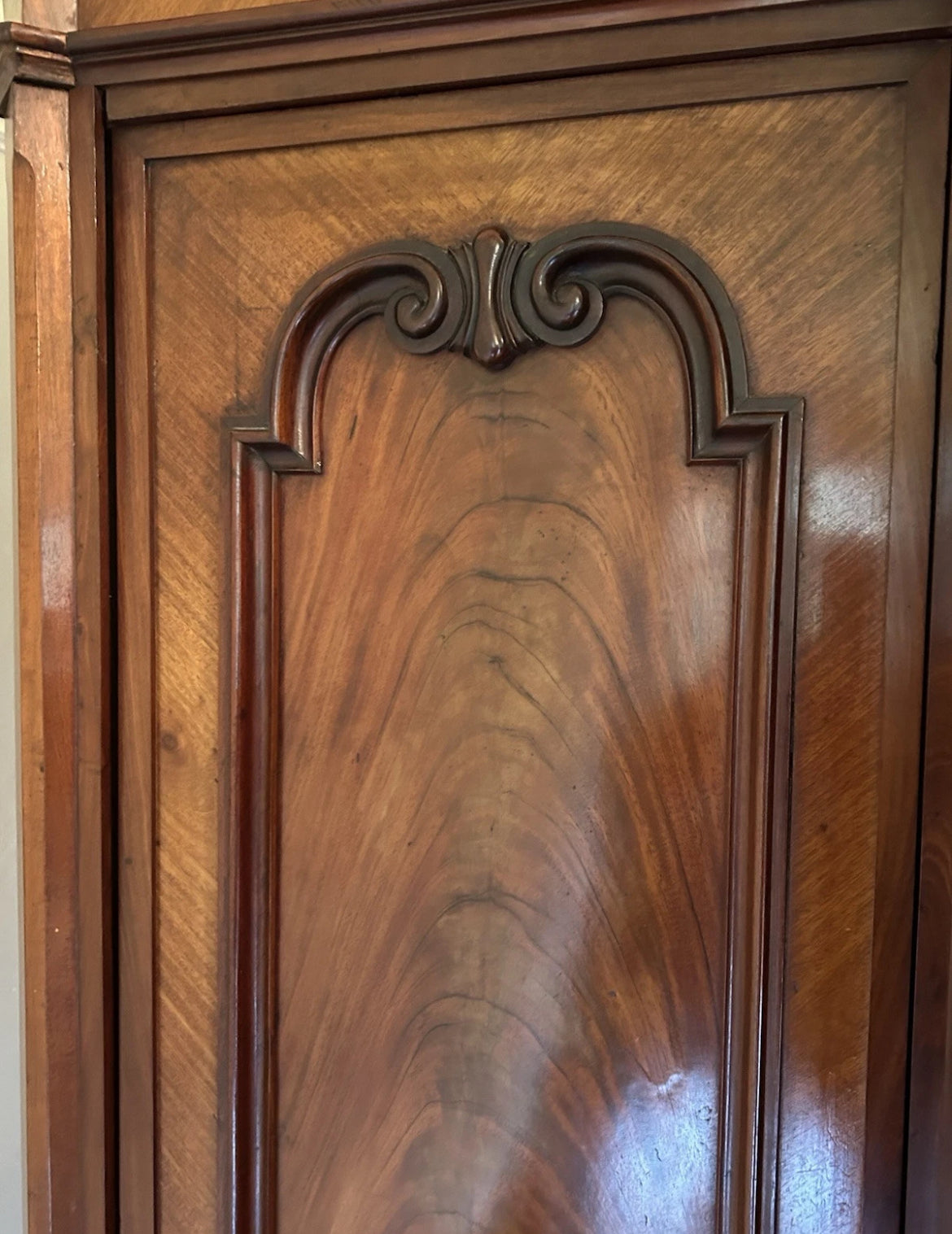 19th Century Mahogany French 2pc bedroom suite.