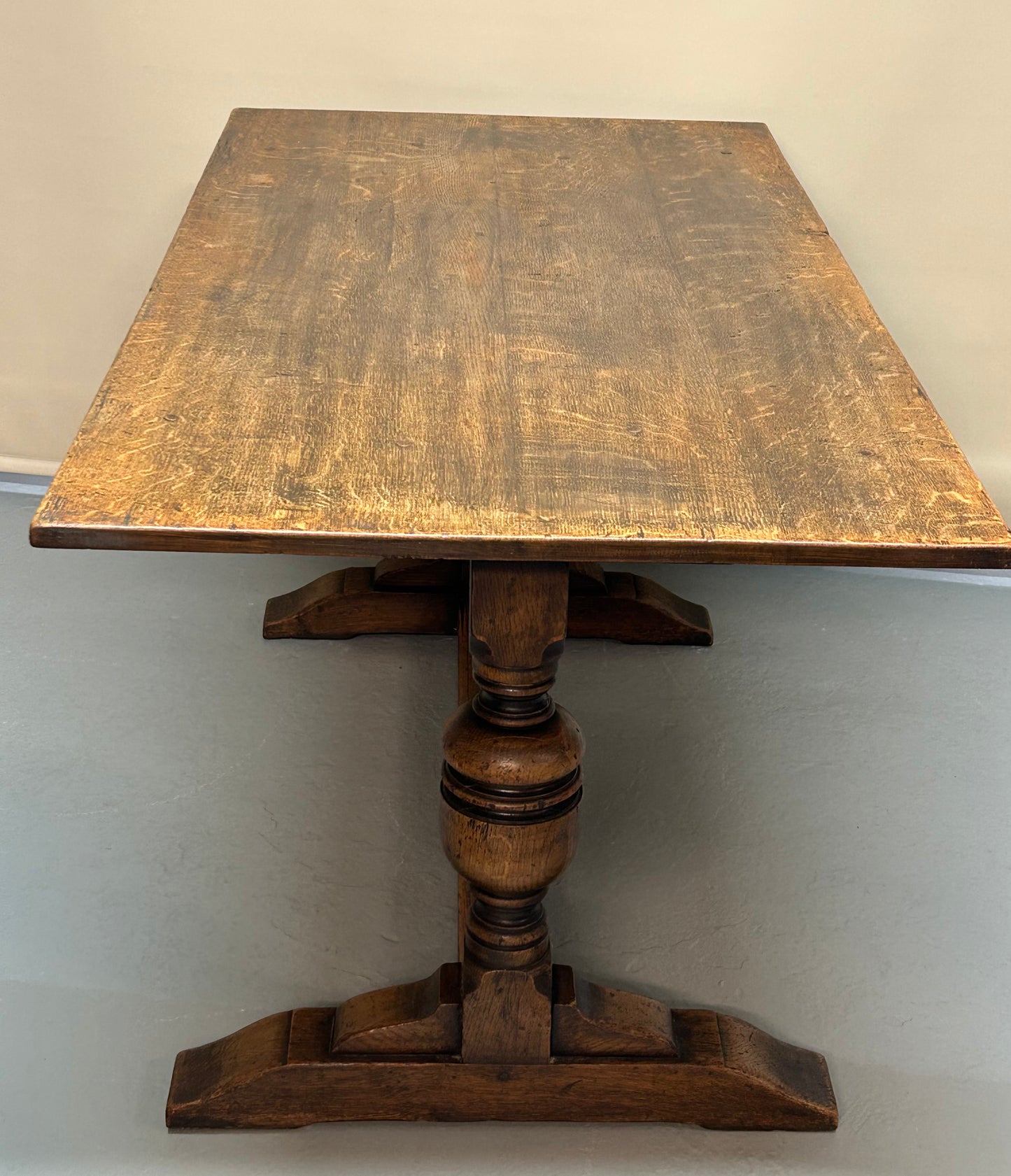 Oak refectory dining table