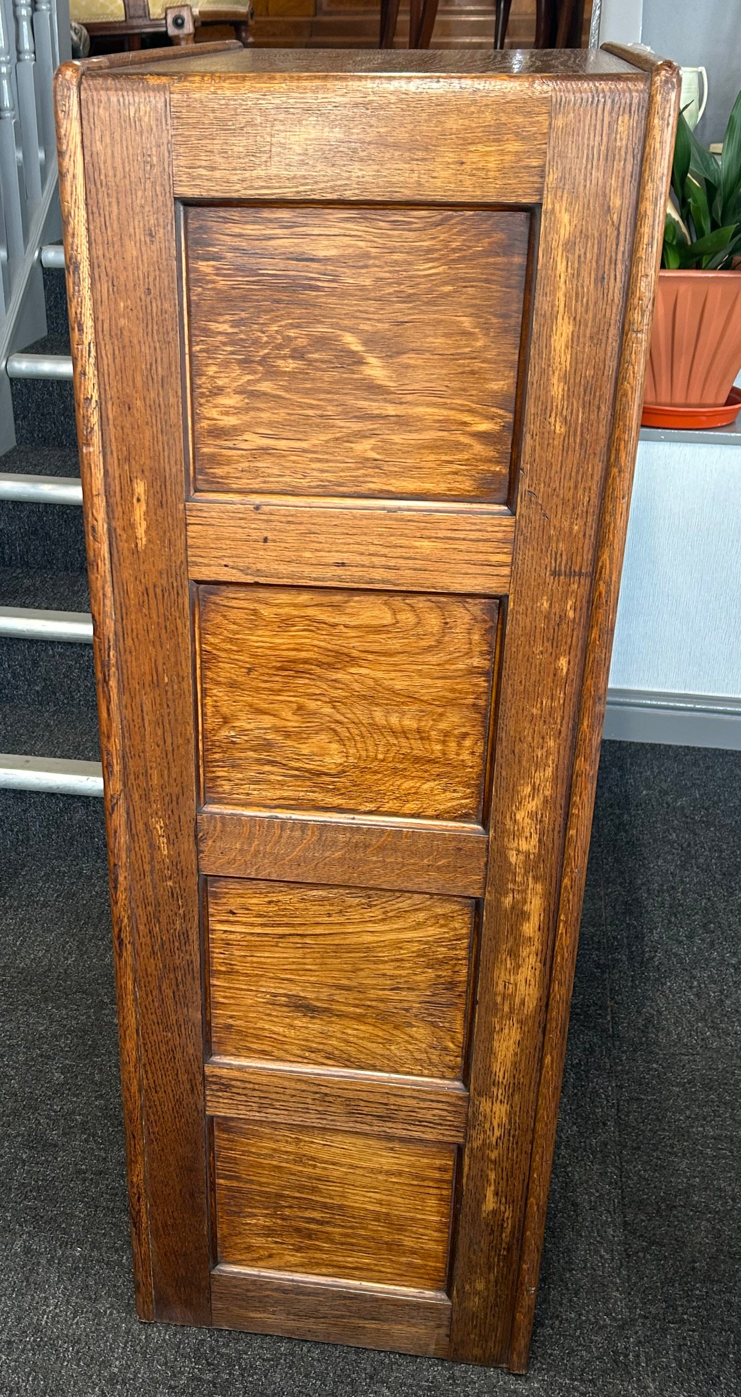 4 Drawer oak vertical filing cabinet