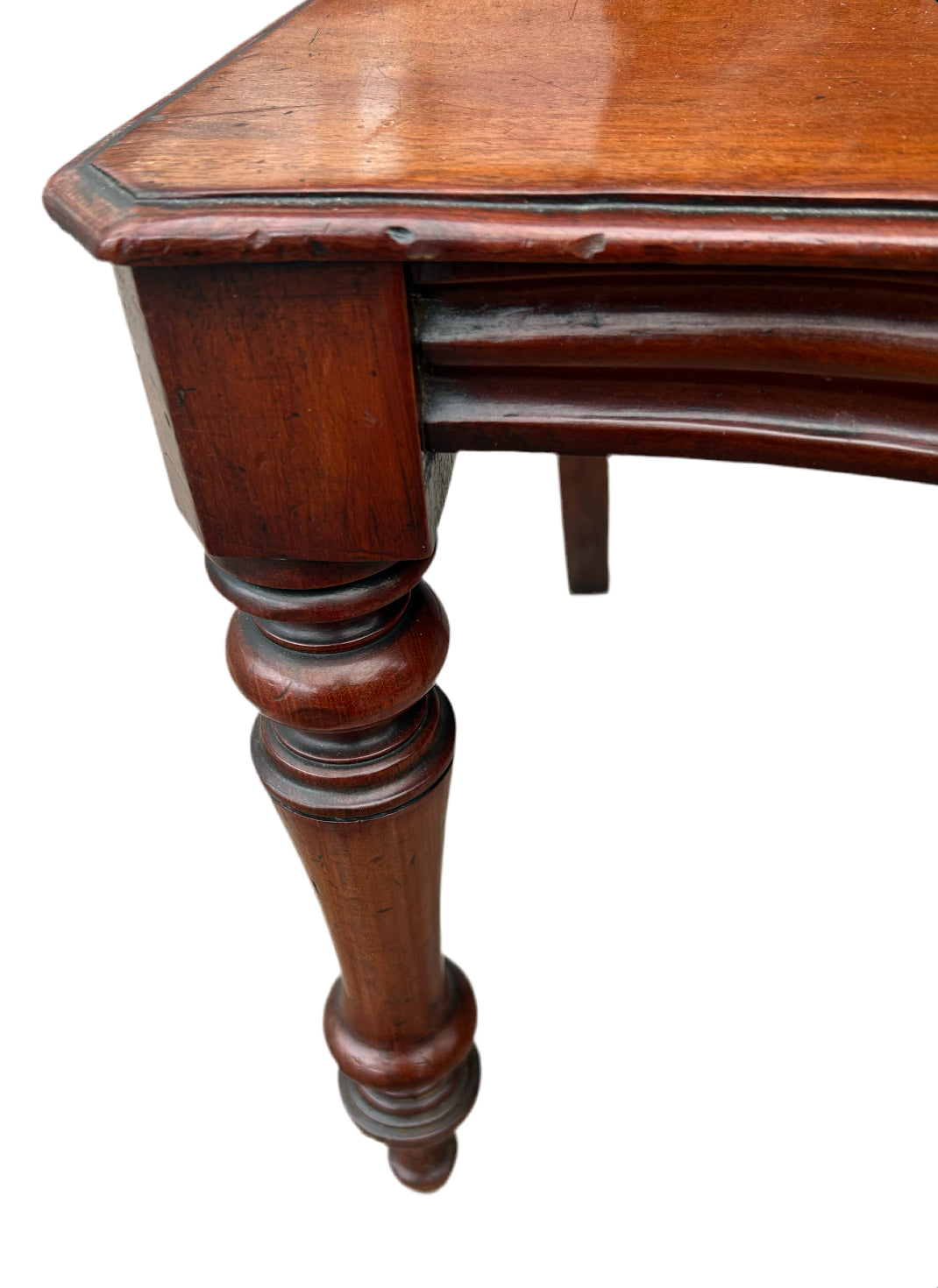 Pair of Victorian mahogany hall chairs