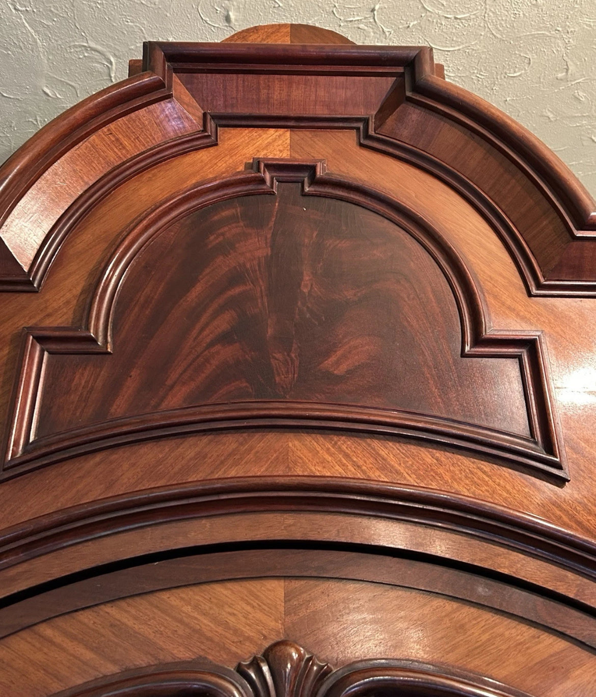 19th Century Mahogany French 2pc bedroom suite.