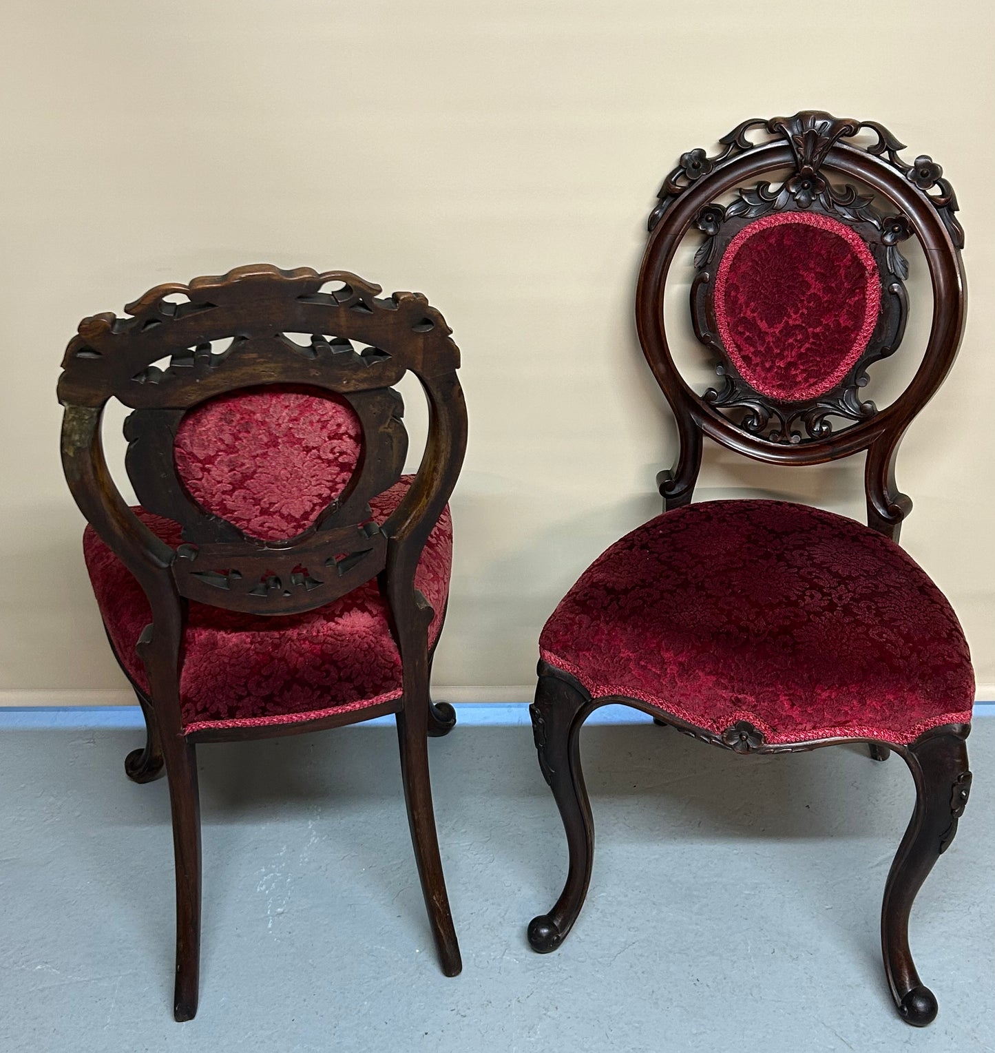 Set of 6 Victorian rosewood dining chairs