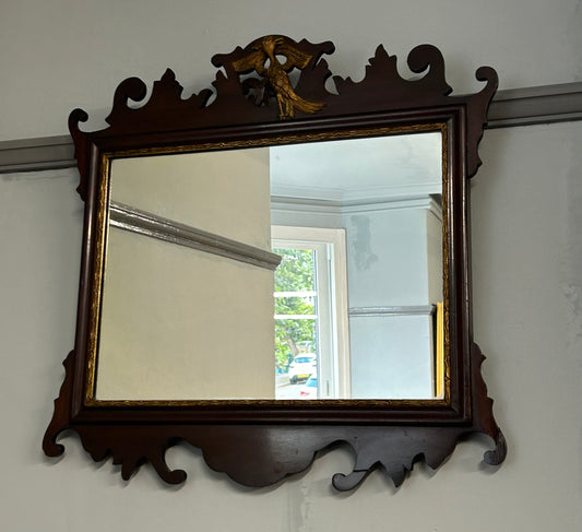 Georgian style fretwork wall mirror