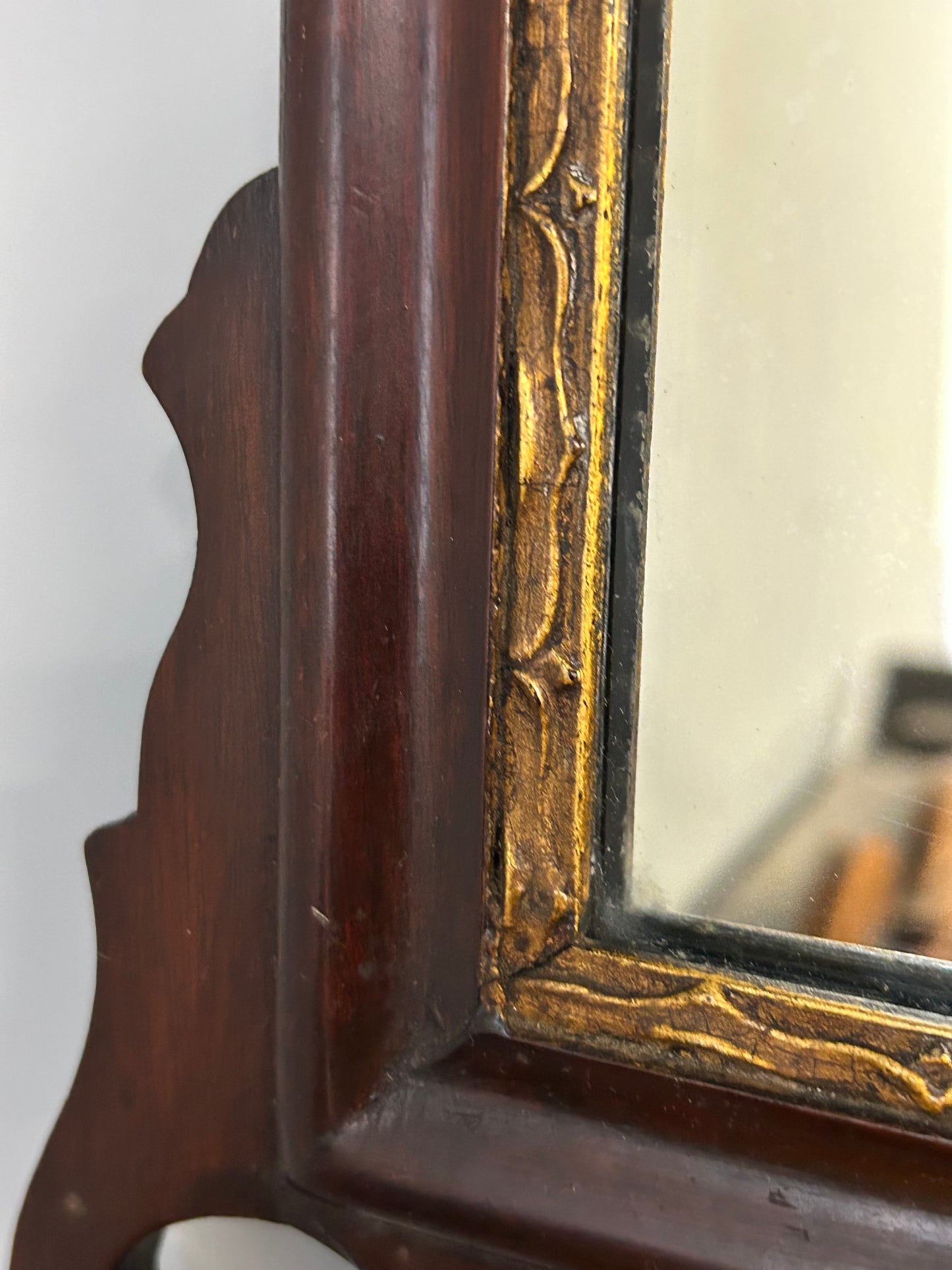 Georgian style fretwork wall mirror