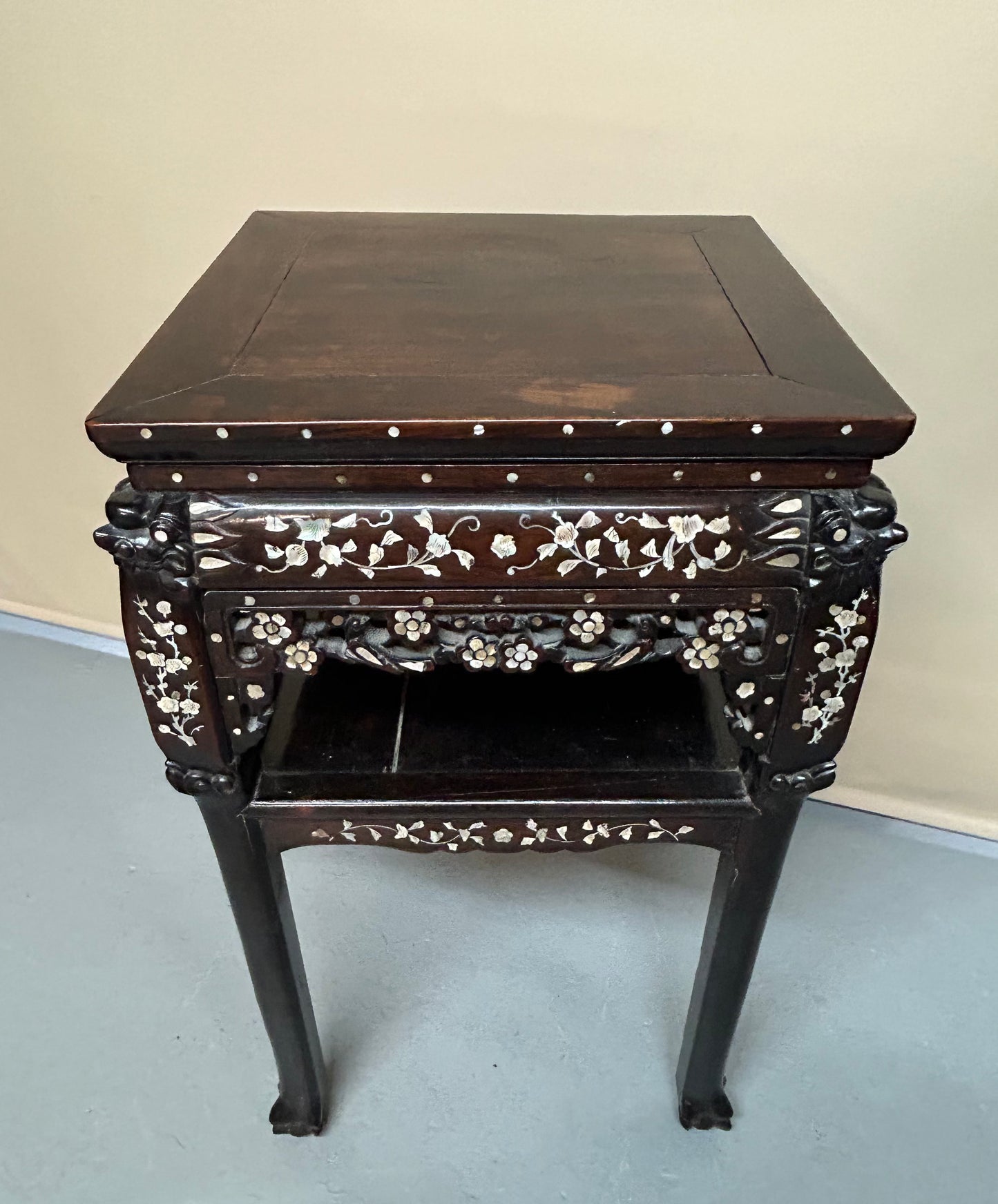 Chinese mother of pearl side table
