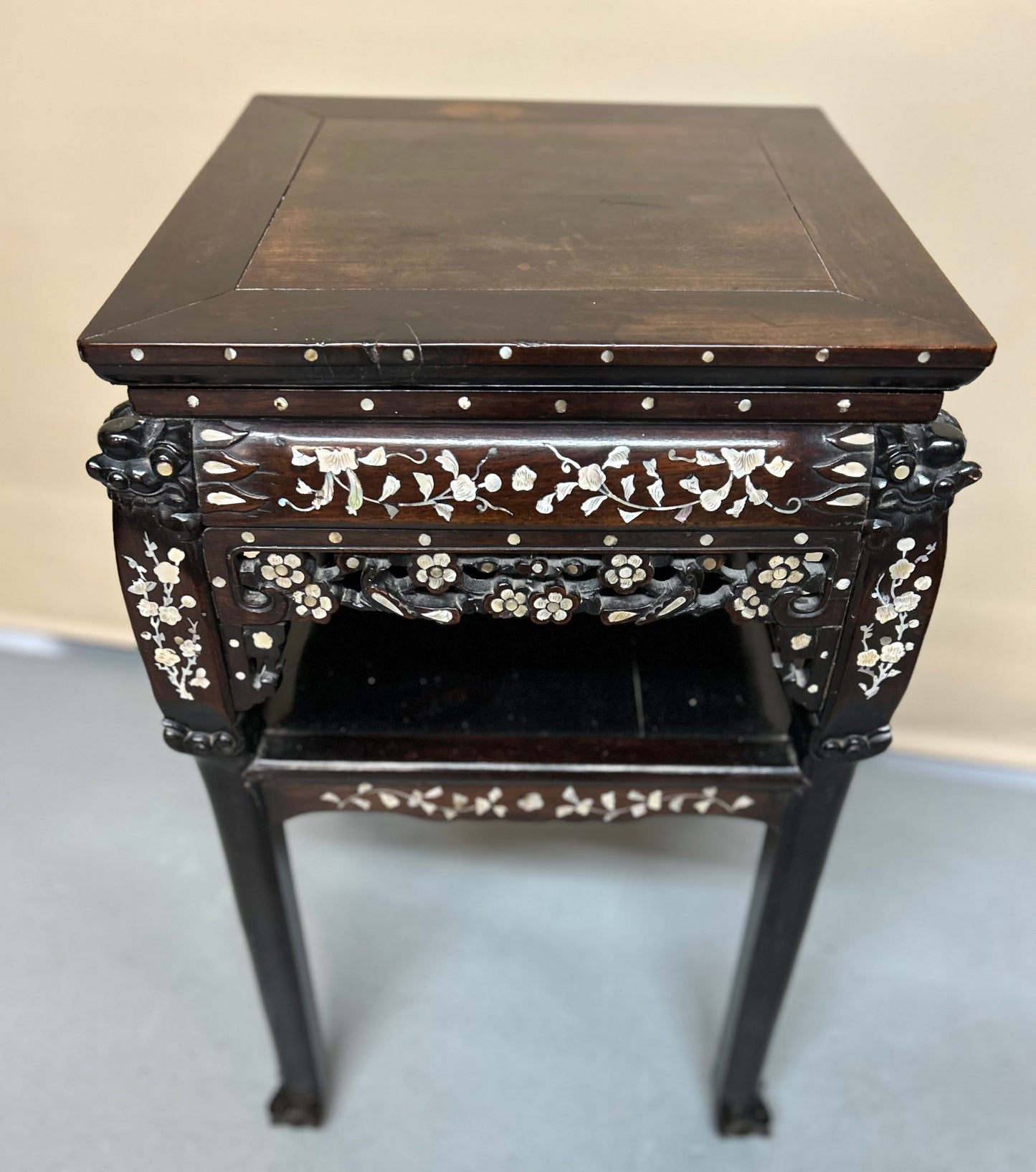 Chinese mother of pearl side table