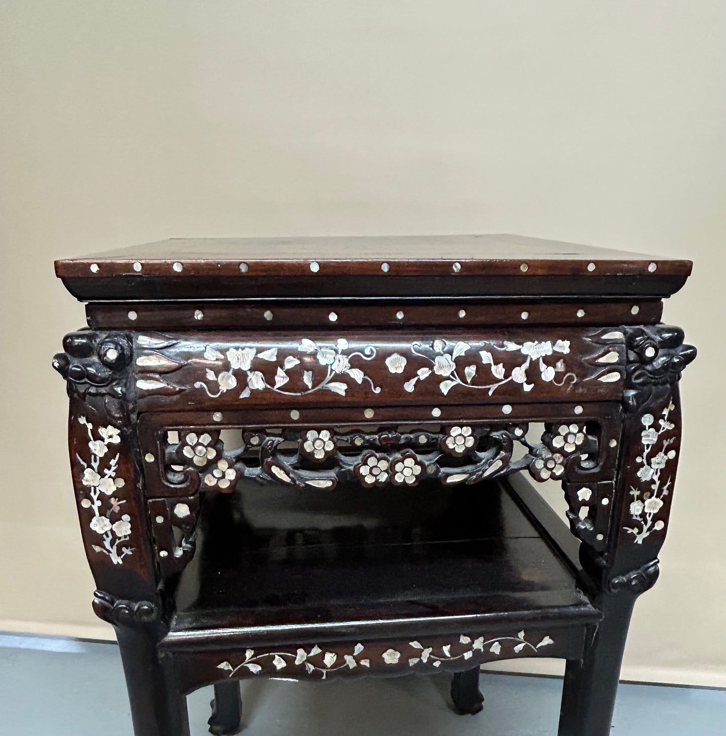Chinese mother of pearl side table