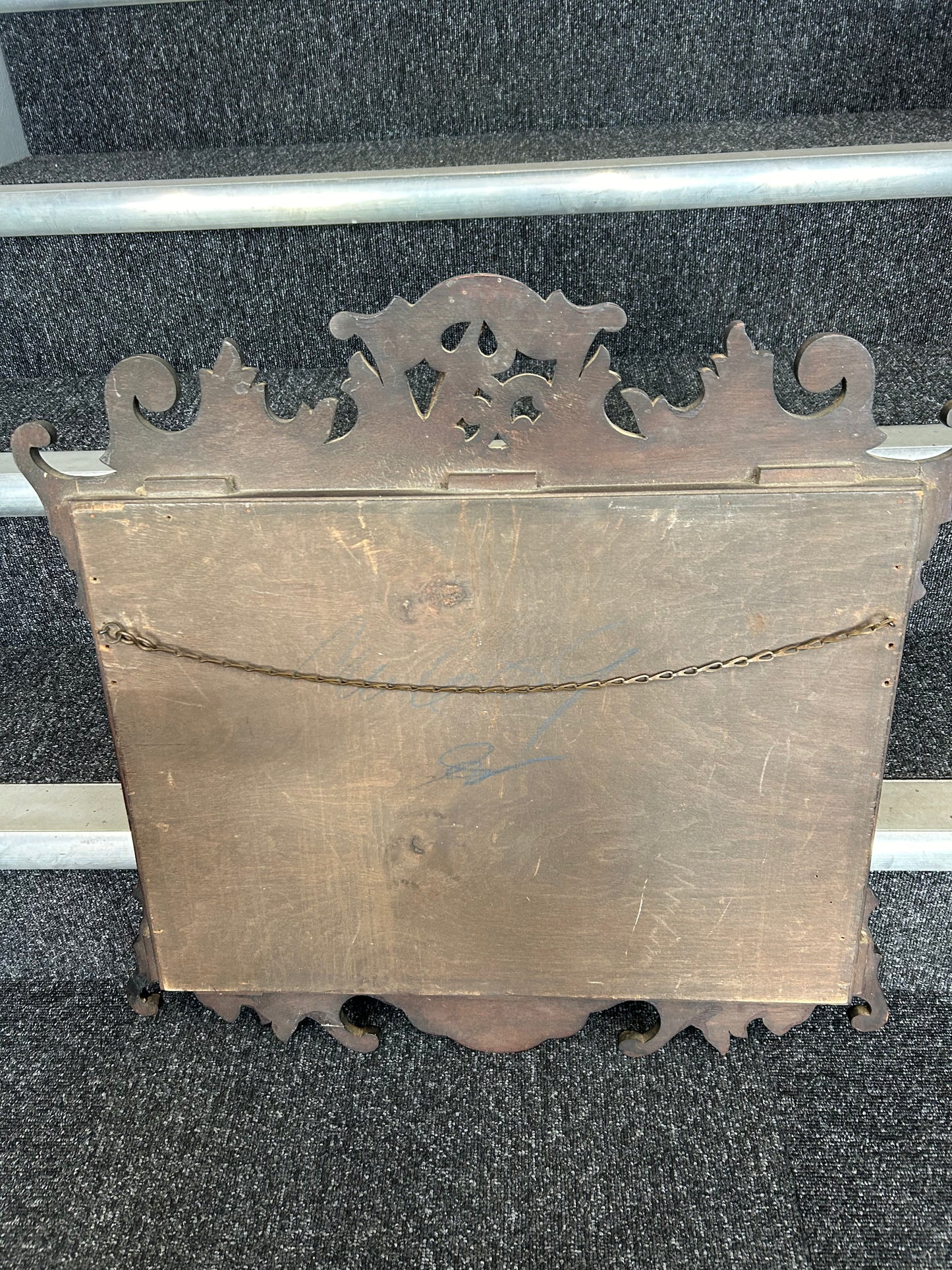 Georgian style fretwork wall mirror