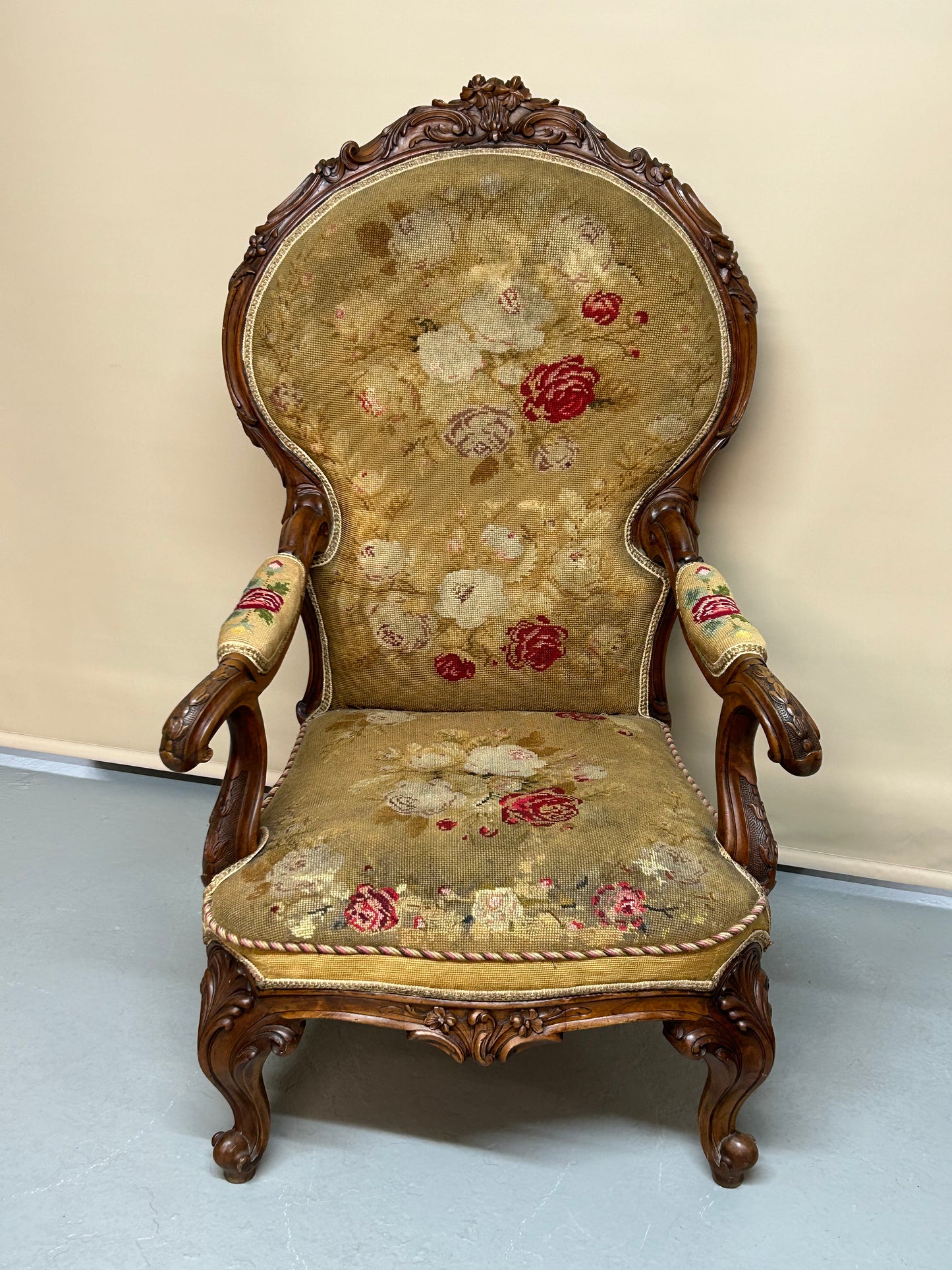 Walnut nursing chair