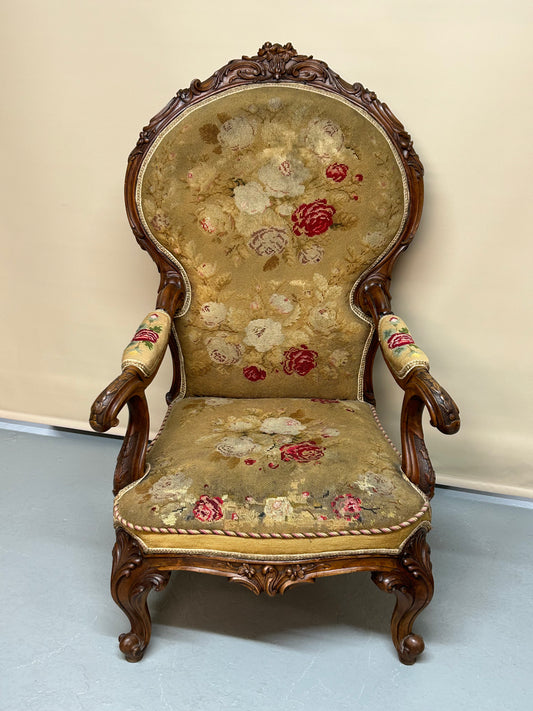 Walnut nursing chair