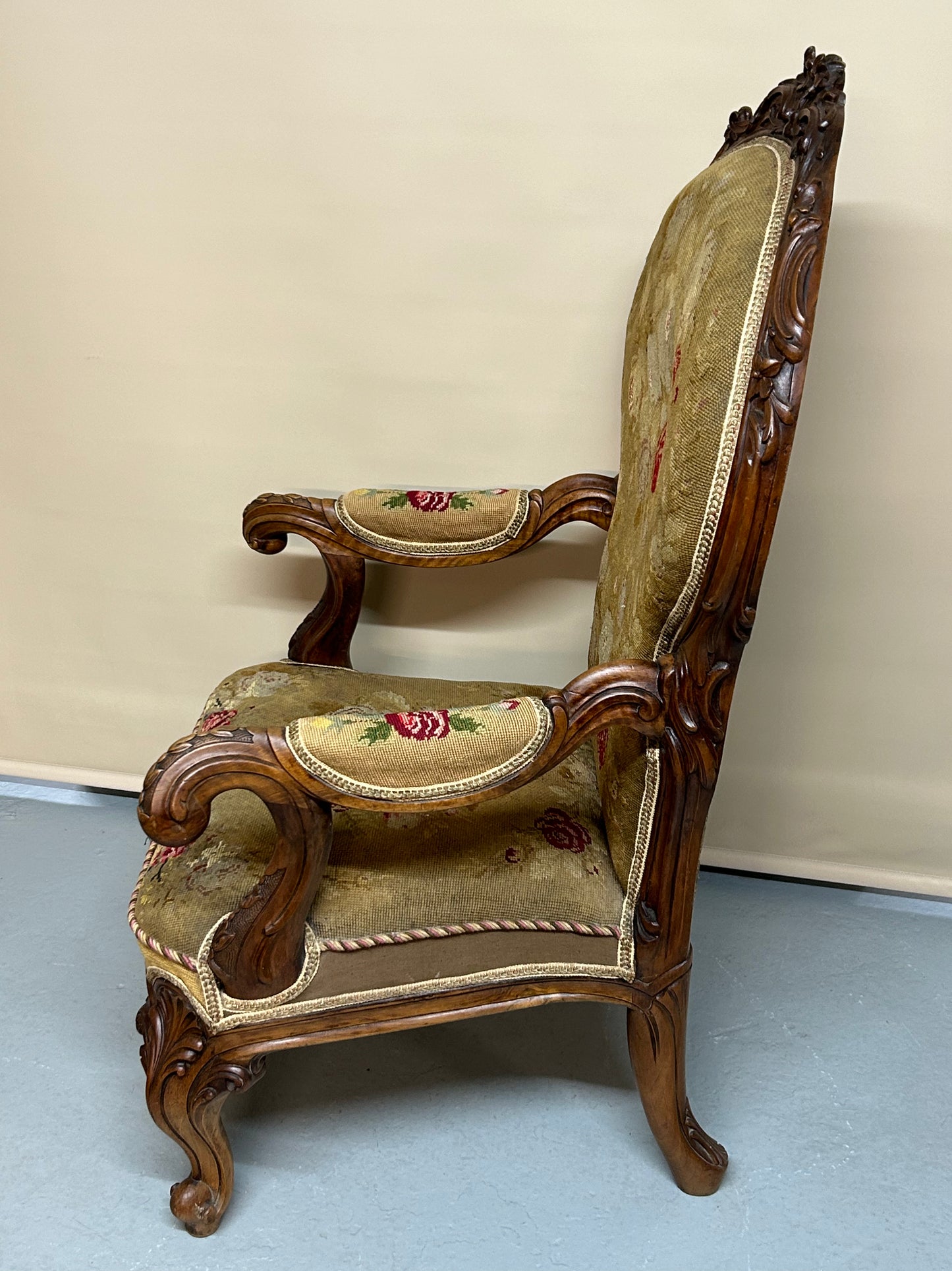 Walnut nursing chair