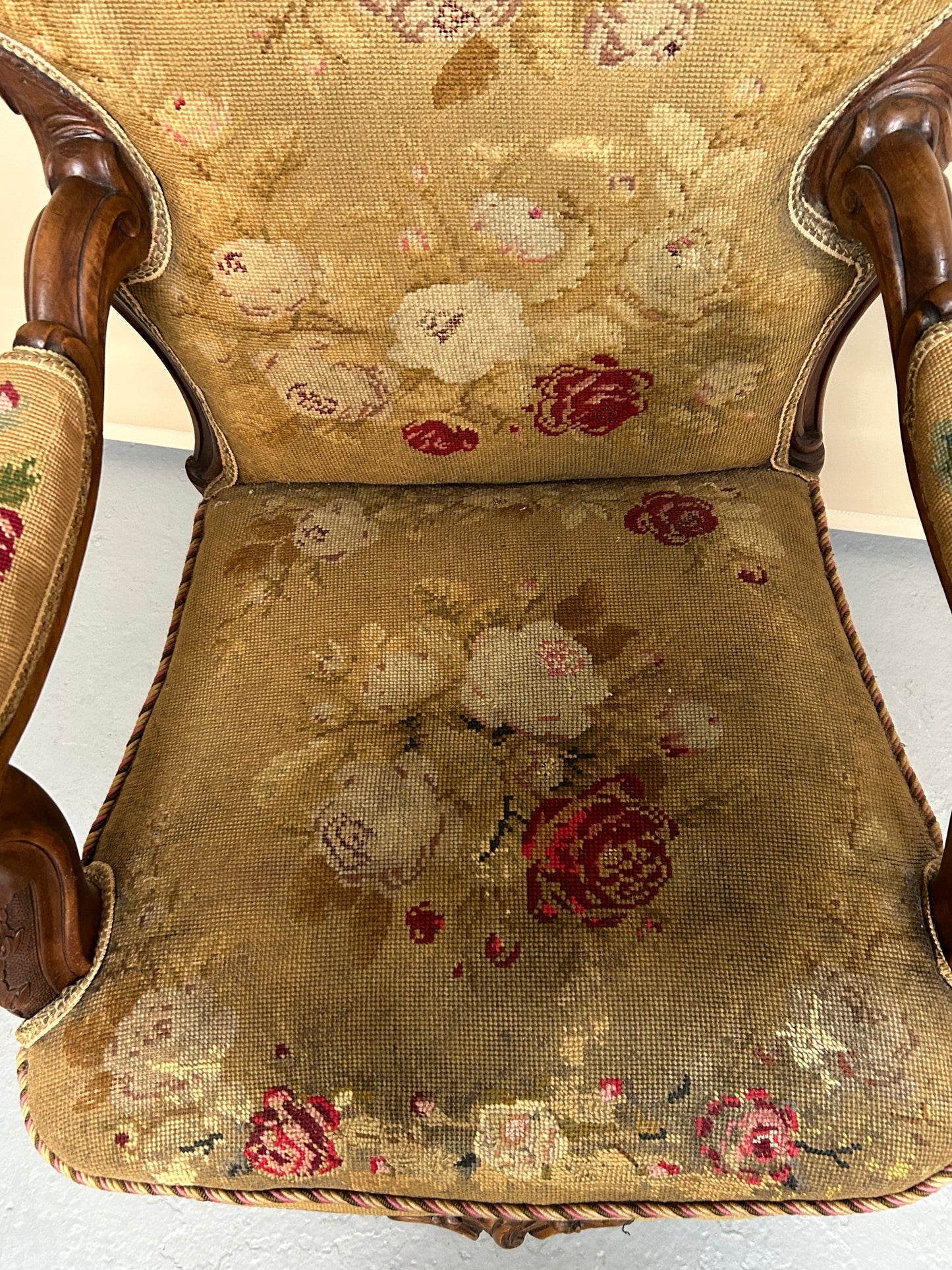 Walnut nursing chair