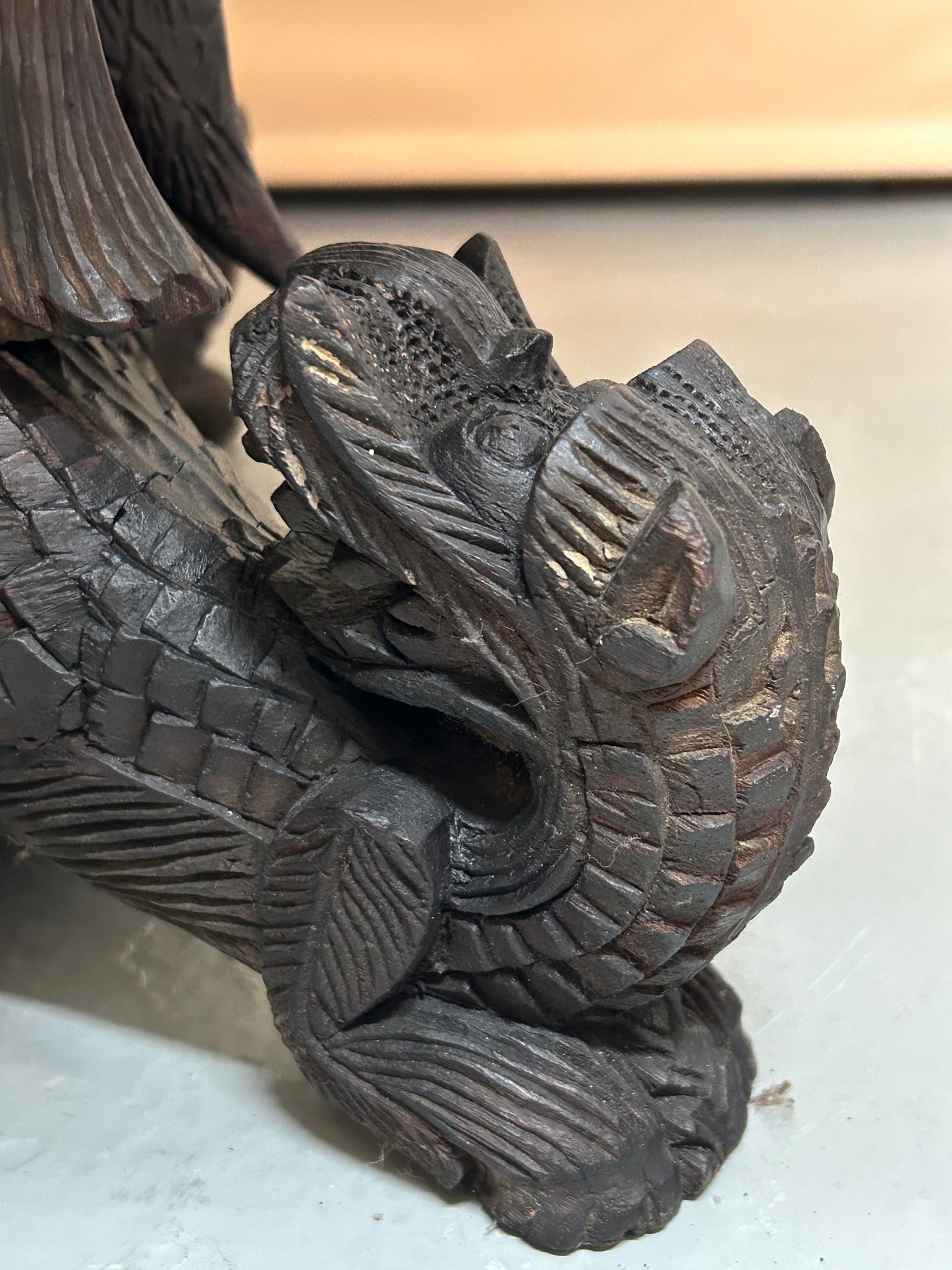 Burmese Carved Anglo Indian side table