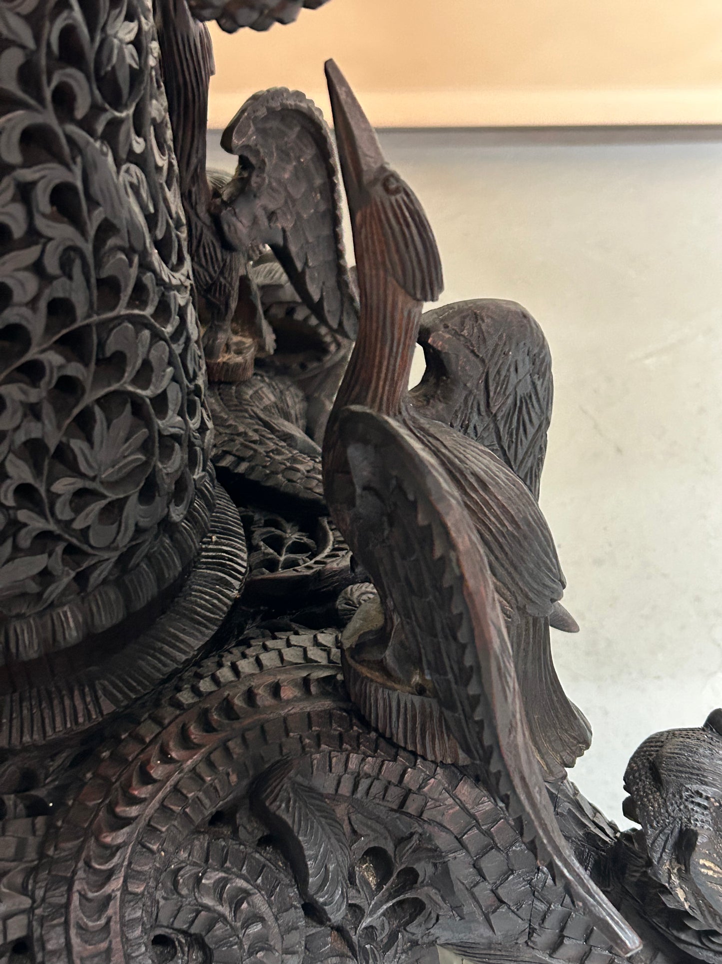 Burmese Carved Anglo Indian side table